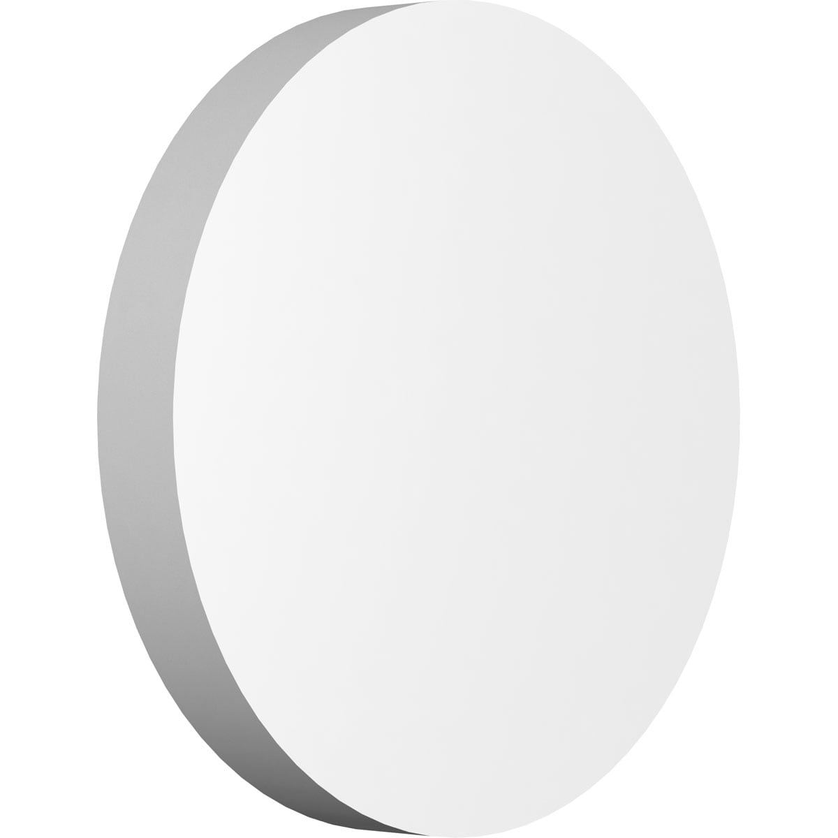 Ekena Millwork ROSP060X060X075GRY00 Standard Grayson with Square Edge 6-in x 6-in Round Unfinished PVC Rosette