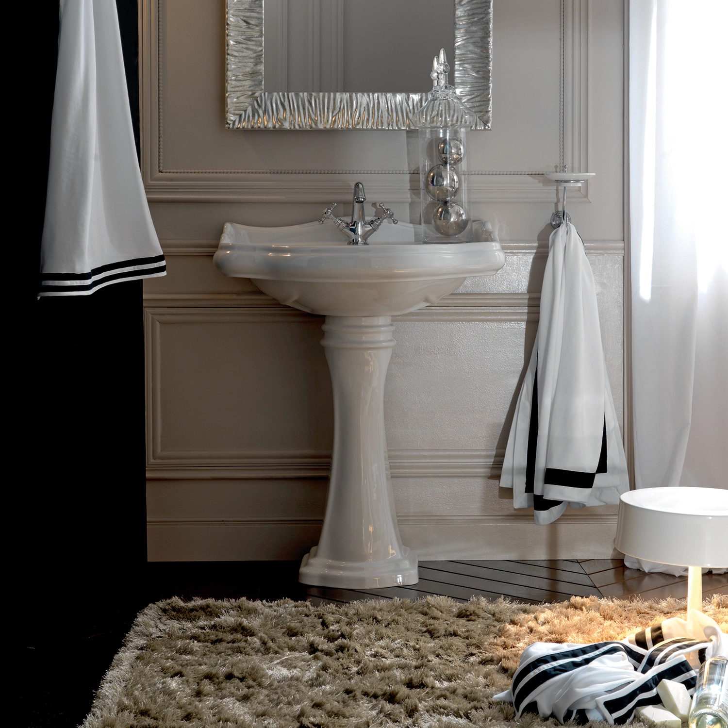WS Bath Collections HERITAGEWSBC45.03+70 Complete-Pedestal-Lavatories - View #6