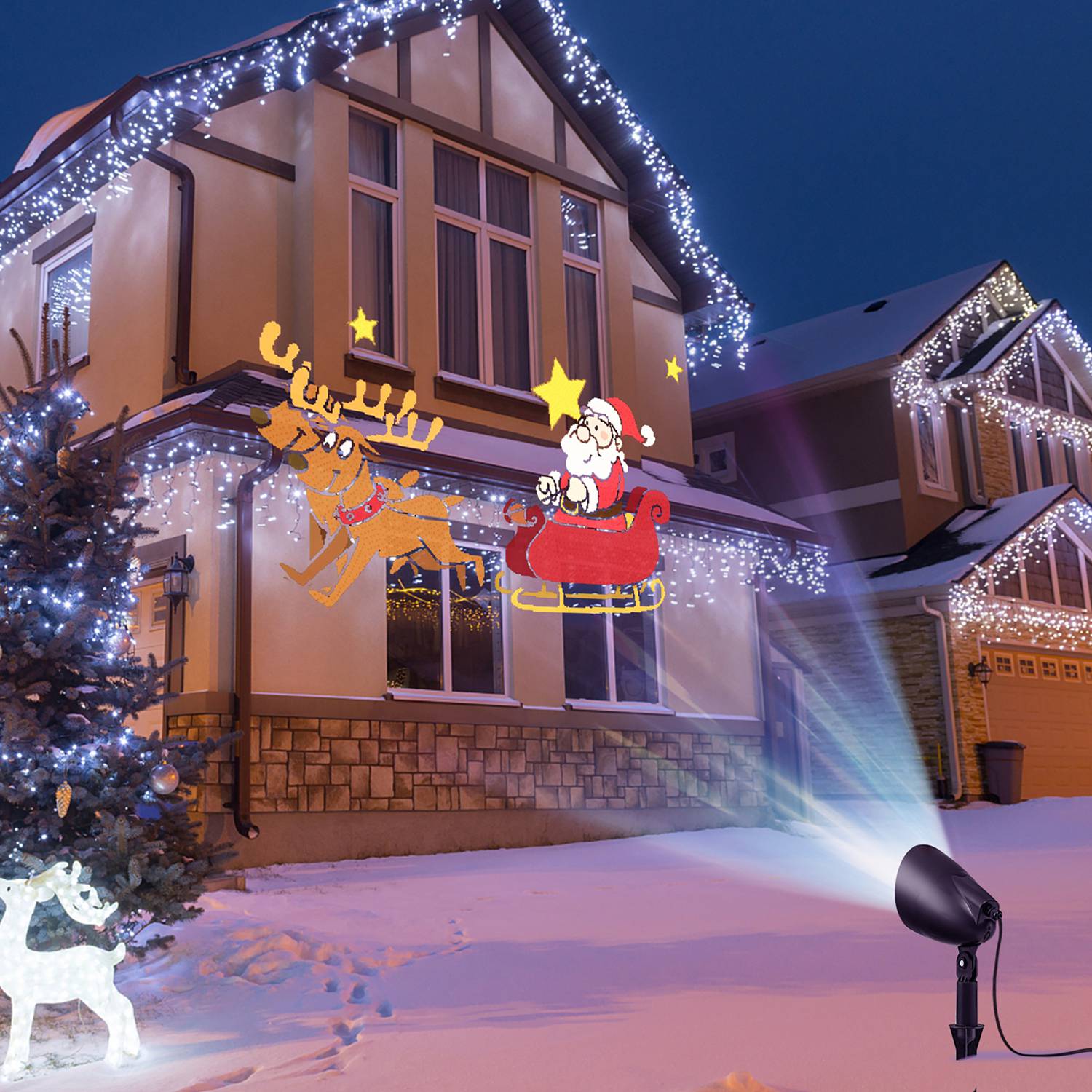 Costway CSHY001915 Christmas-Light-Show-Projectors - View #5