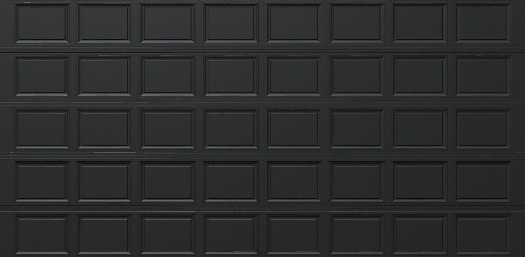 Wayne Dalton 8500CRBL168 Classic Steel Model 8500 16-ft x 8-ft Insulated Black Double Garage Door