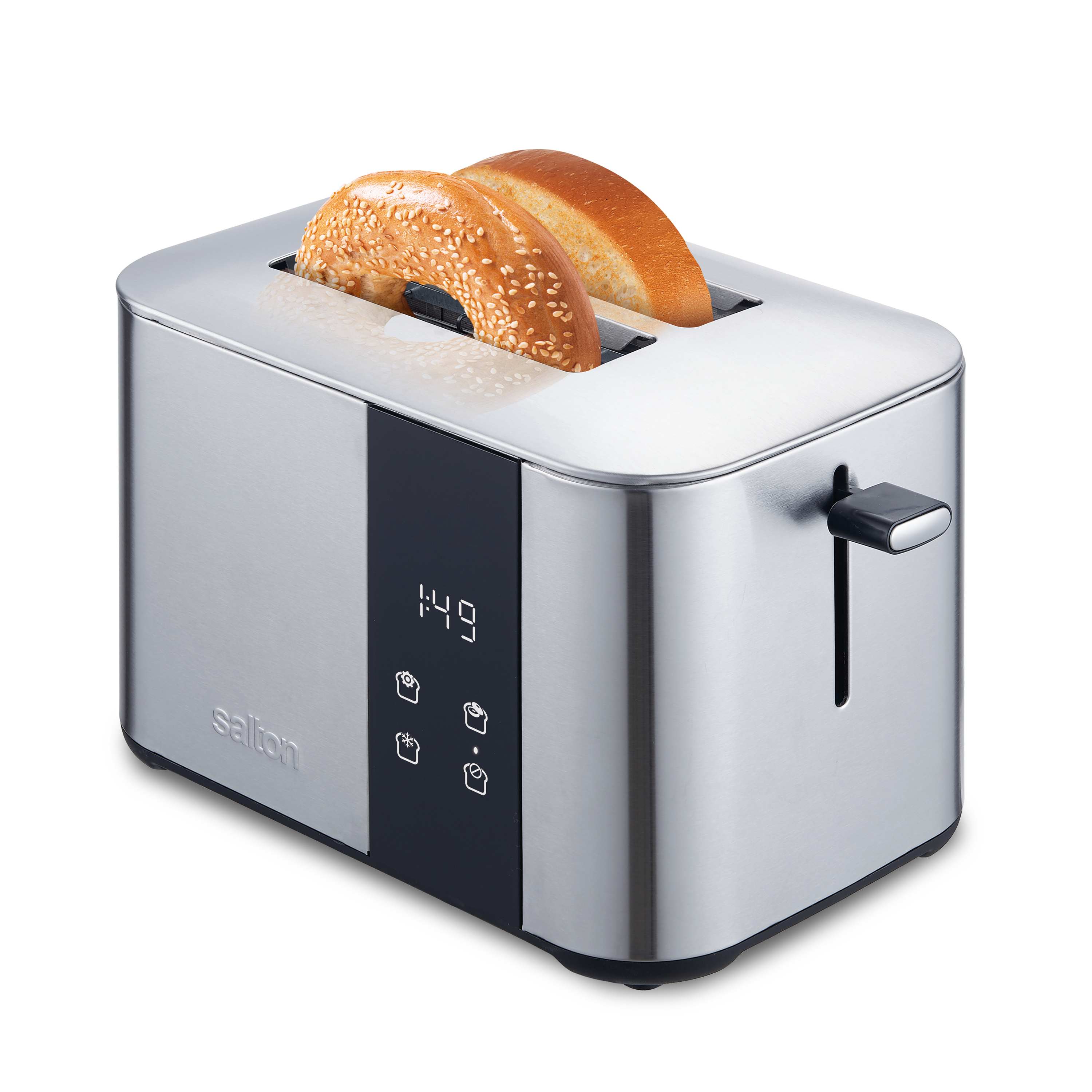 Salton 126SALTONET2137  Stainless Steel Digital Countdown Toaster – 2 Slice