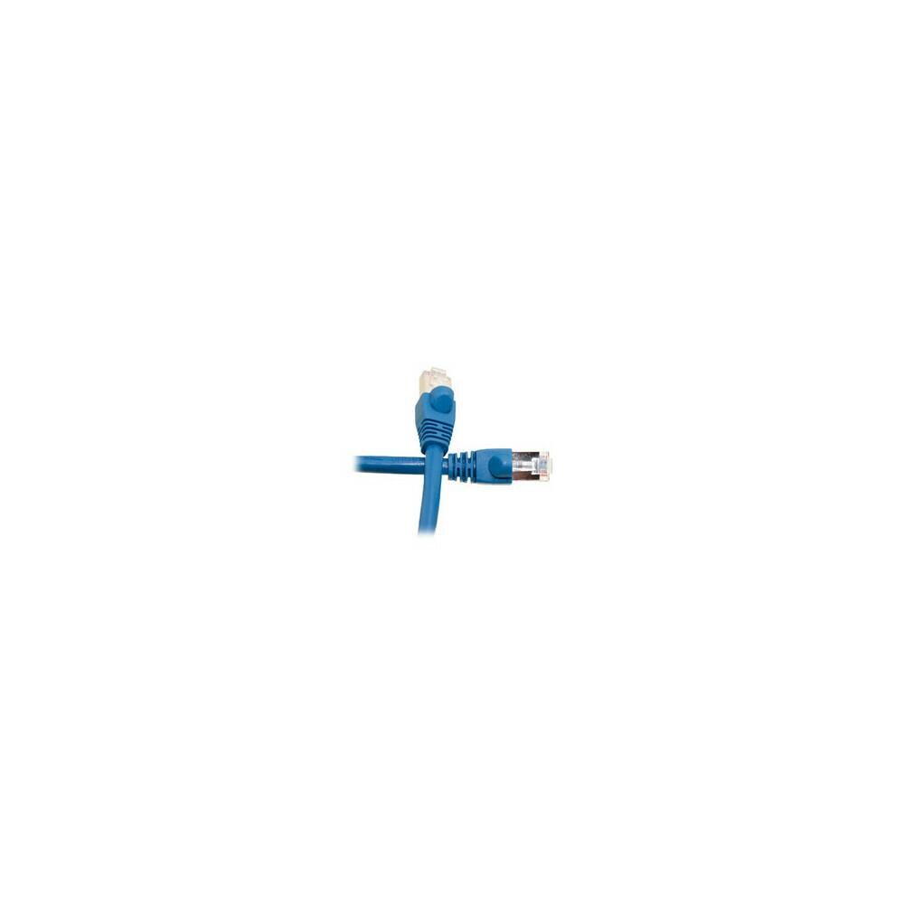  ZX9CDLW4916 10 ft. Shielded Cat6 Blue Ethernet Patch Cable with Snagless and Molded Boot