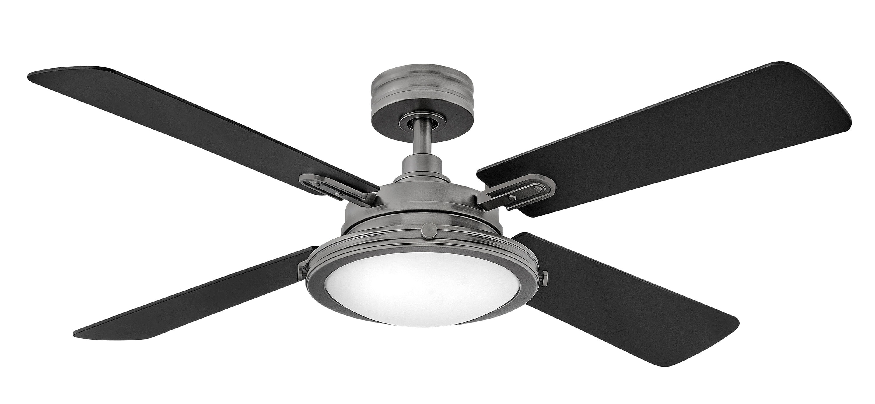 Fanimation Wrap Custom 52-in Black with Natural Blades Indoor/Outdoor Smart Ceiling Fan Light Kit Compatible and Remote (3-Blade) FPD8530BL-52N Sansujyuku sansujyuku.com