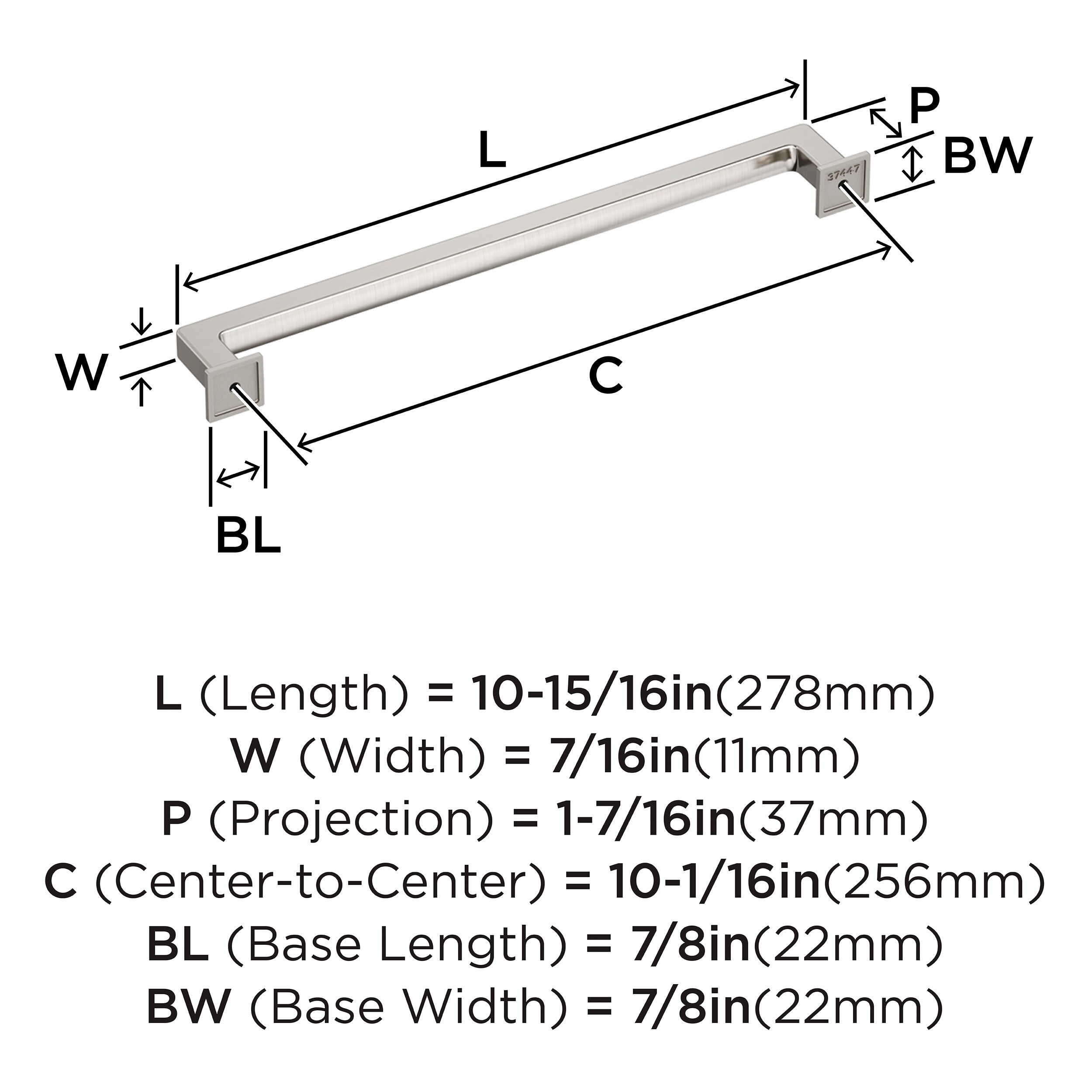 Amerock BP37447G10 Cabinet-Pulls - View #4