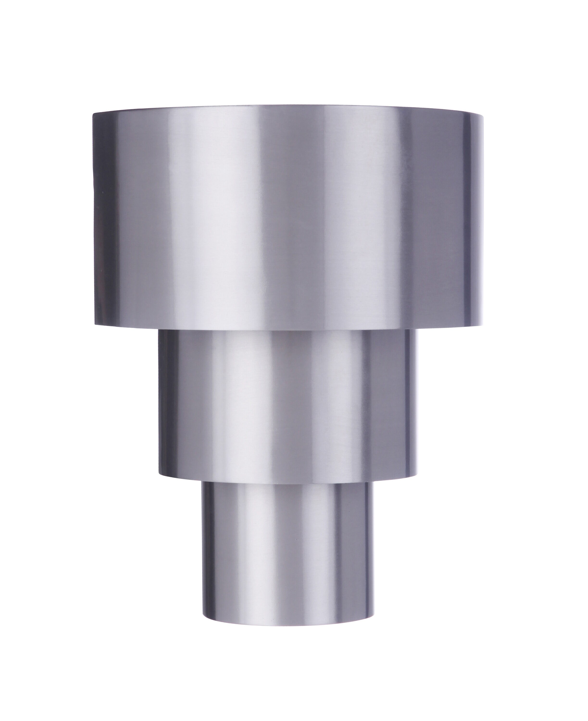 Satin Aluminum Tiered LED Outdoor Wall Sconce