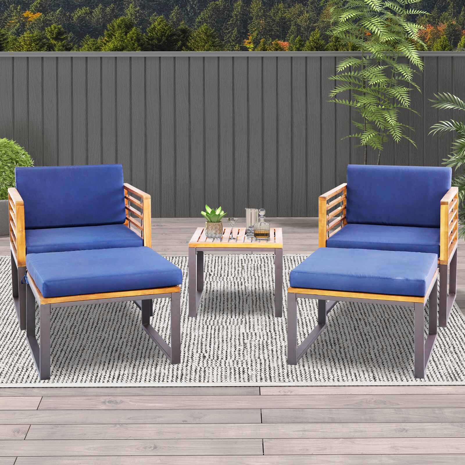 Slickblue D-CO-+YN08907WH Patio-Conversation-Sets - View #3