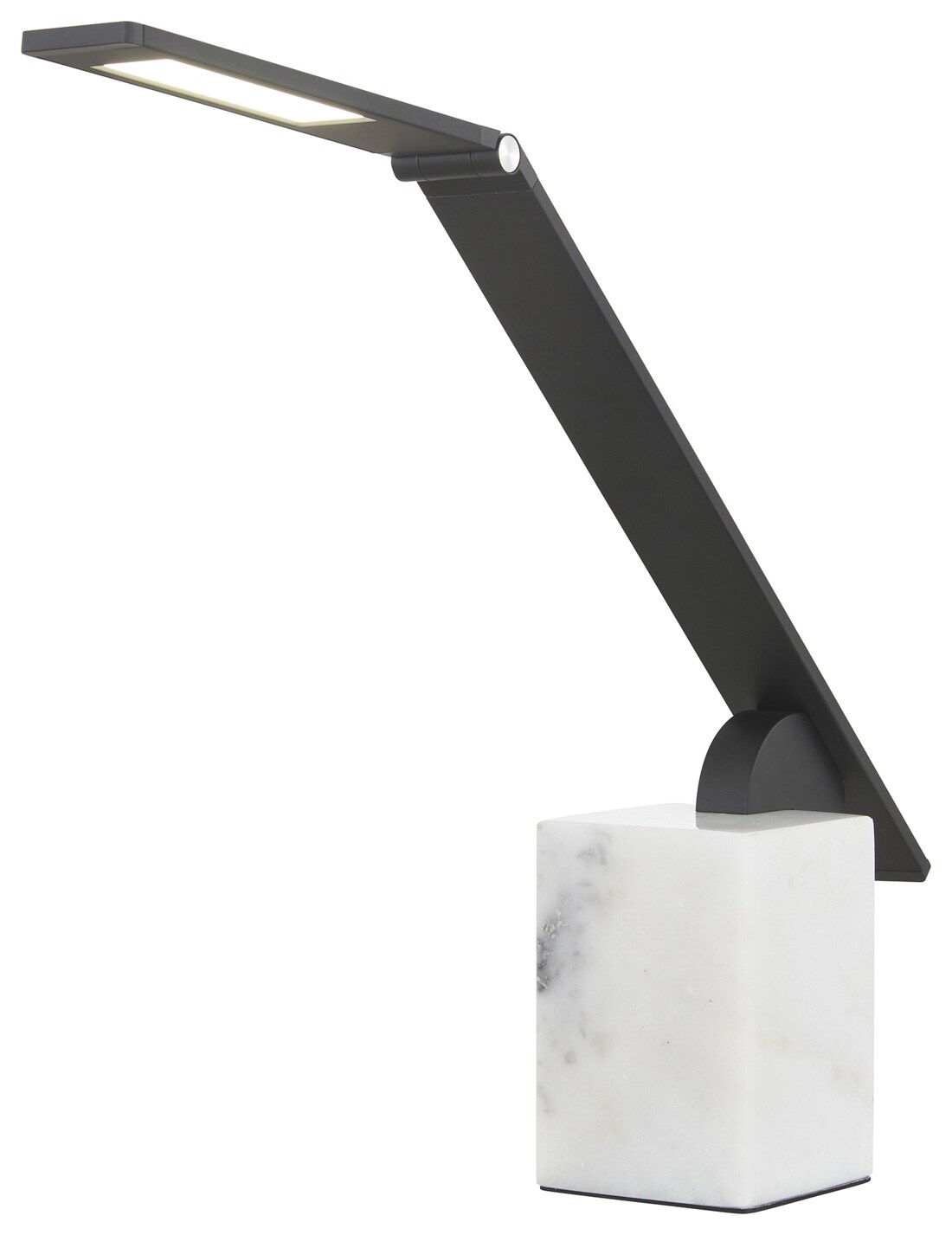 George Kovacs P1941-66A-L Kovacs Task Portables 16.5-in Adjustable Coal Black Touch Standard Desk Lamp with Plastic Shade