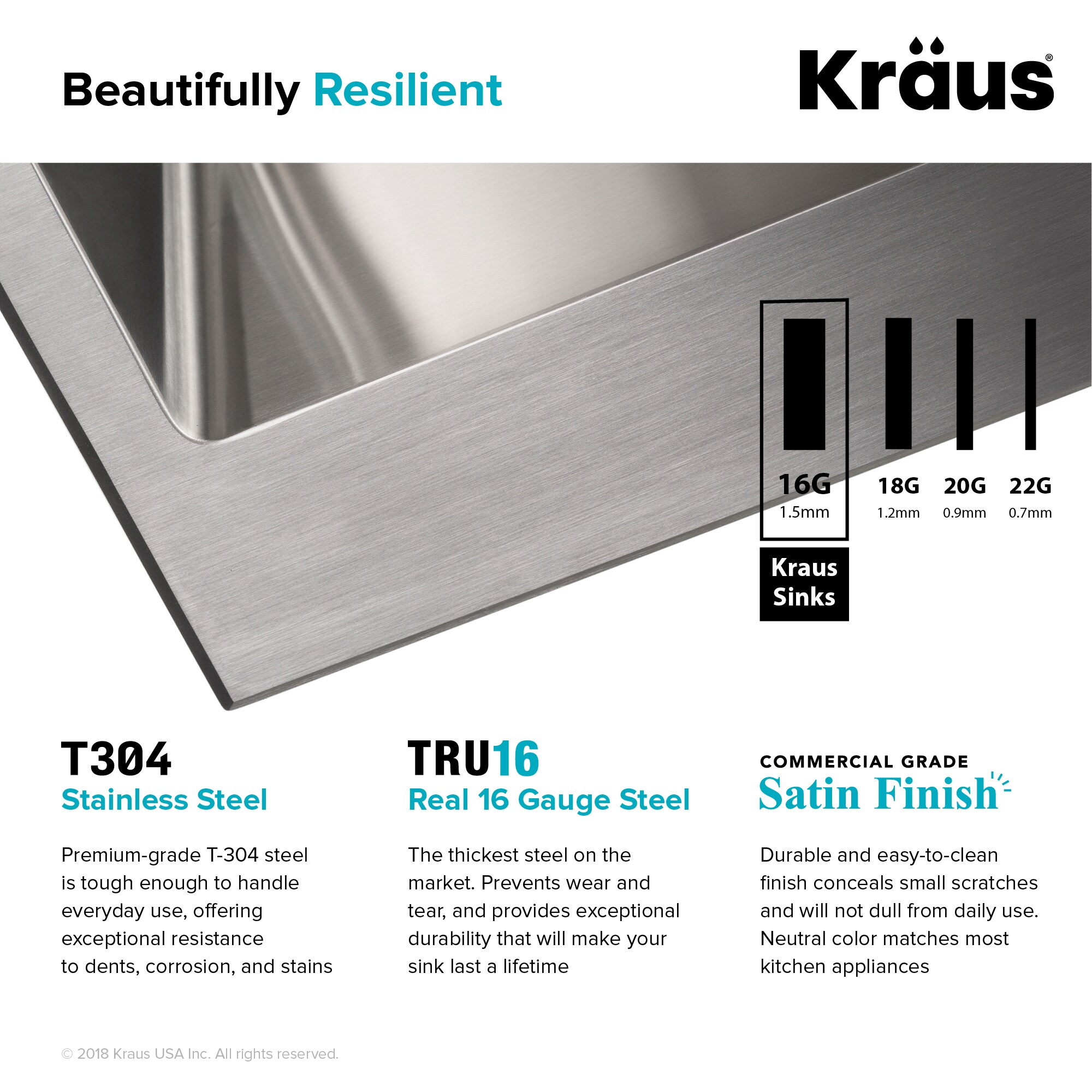 Kraus KHT300-33 Kitchen-Sinks - View #14