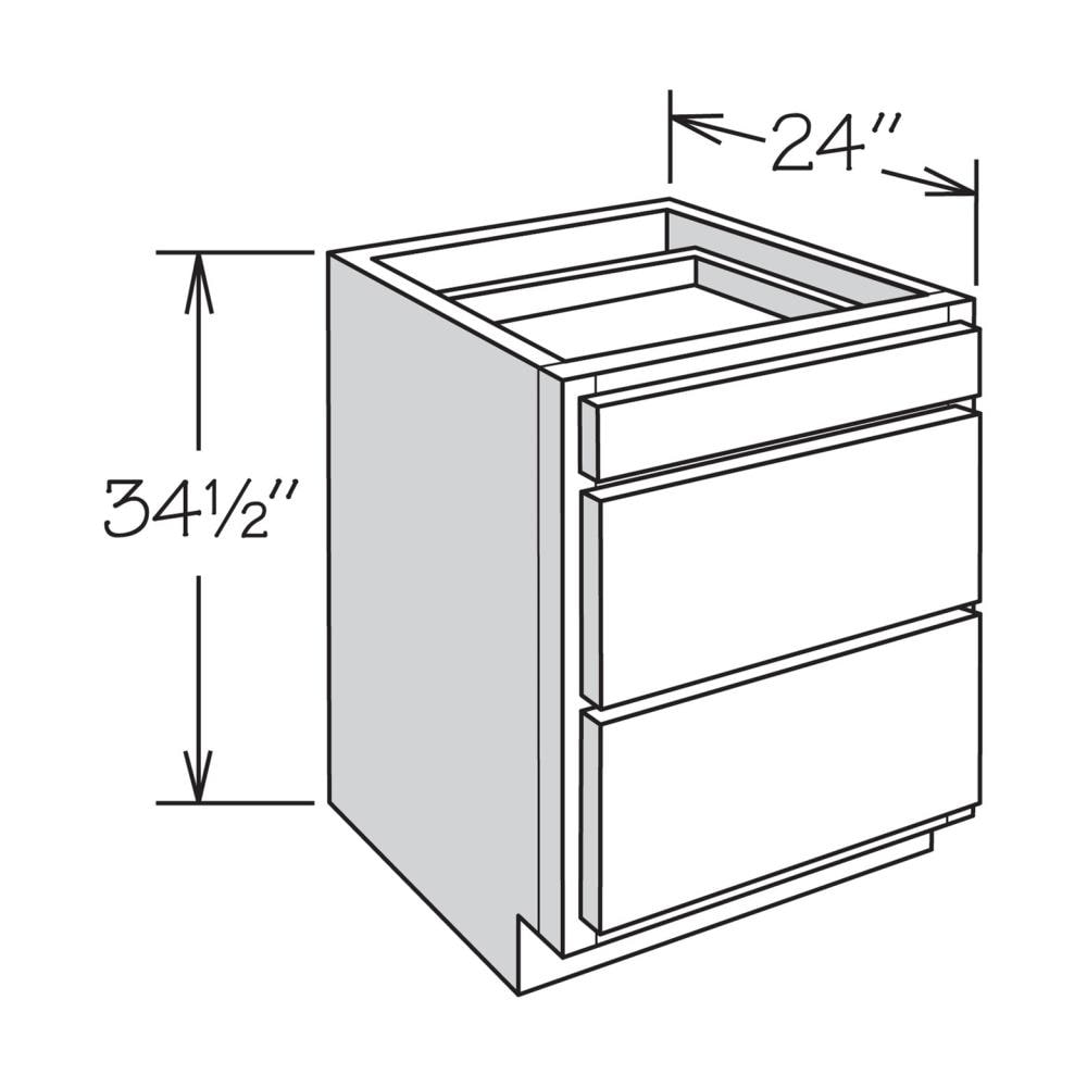 allen + roth Aveley 36-in W x 34.5-in H x 24-in D Linen Drawer Base Fully  Assembled Cabinet (Flat Panel Door Style) in the Kitchen Cabinets  department at