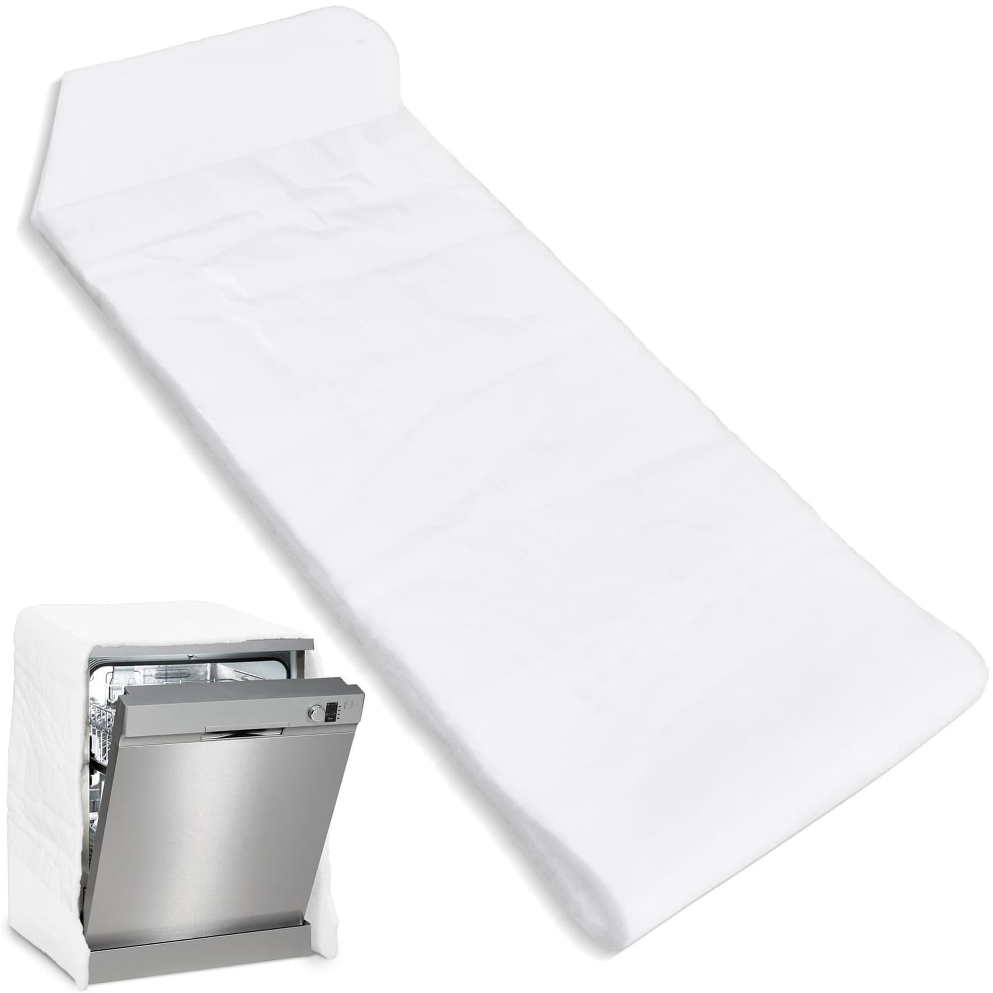 Numhew 80.7in L 17.7in W 0.4in T 1-Piece White Dishwasher Sound Insulation Blanket