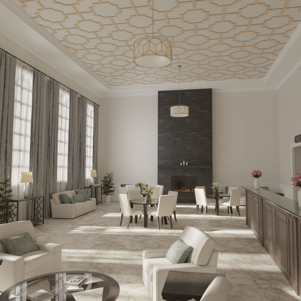 Ekena Millwork CELW67X67X0375BRDRO Wall-Panels - View #8