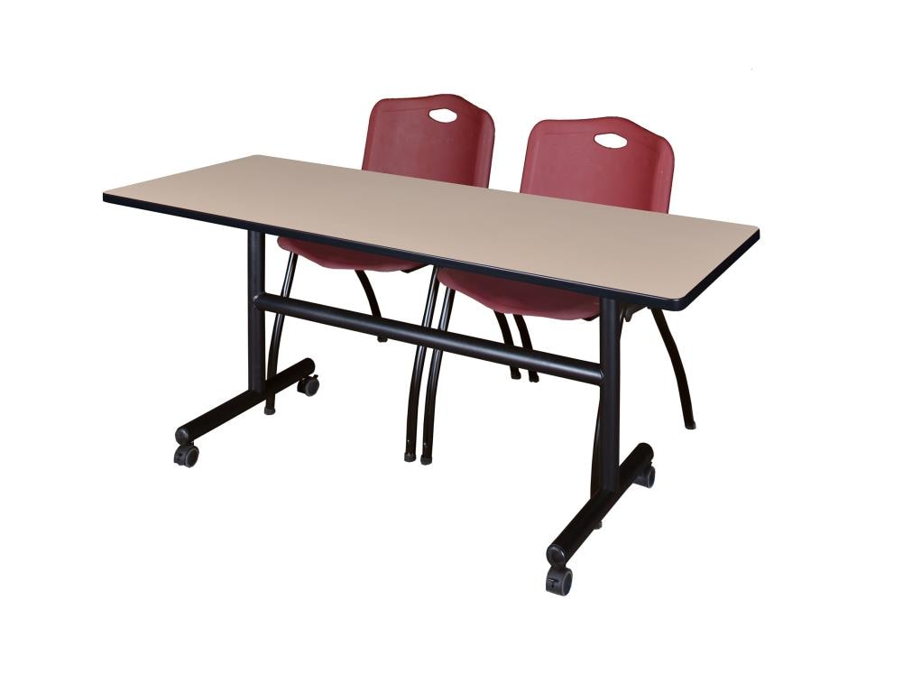 Regency MKFT6030BE47BY Training Off-white 4-Person Training Table (60-in W x 29-in H)