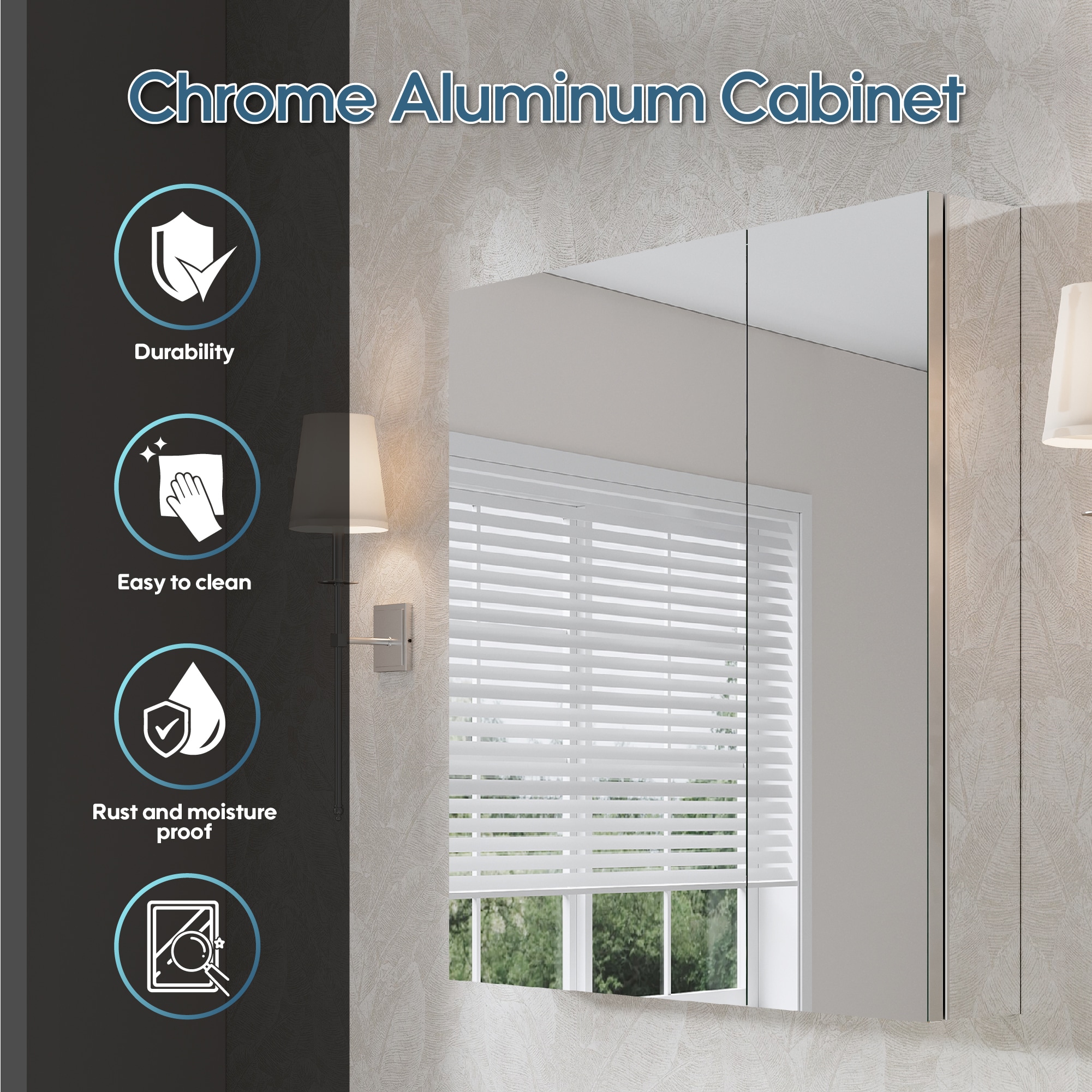 WELLFOR EX-20F4836 Bathroom-Medicine-Cabinets - View #4