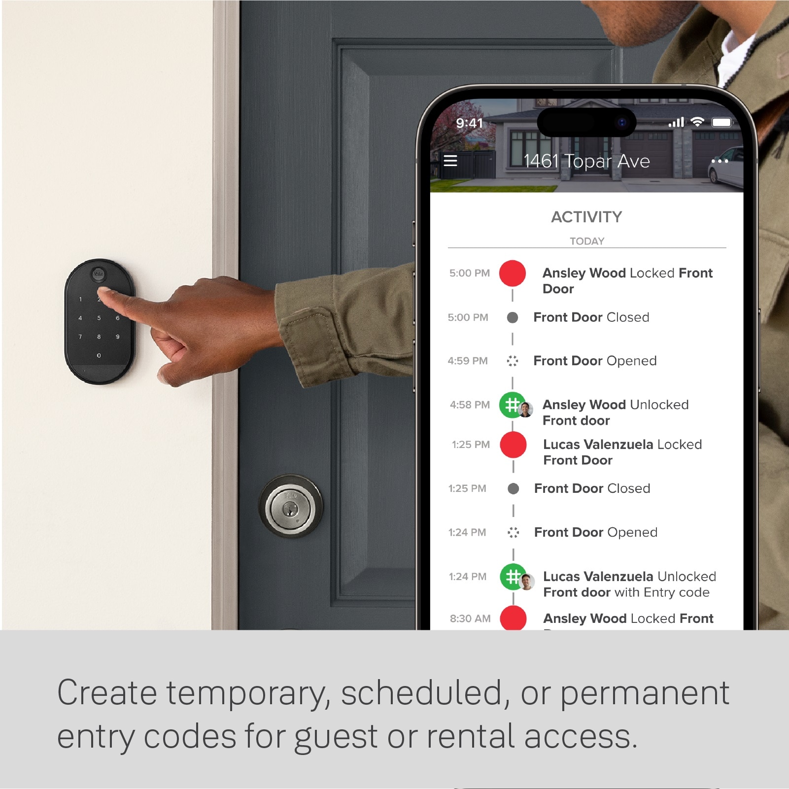 Yale Approach Retrofit Silver Smart Lock Electronic Deadbolt With Wifi ...