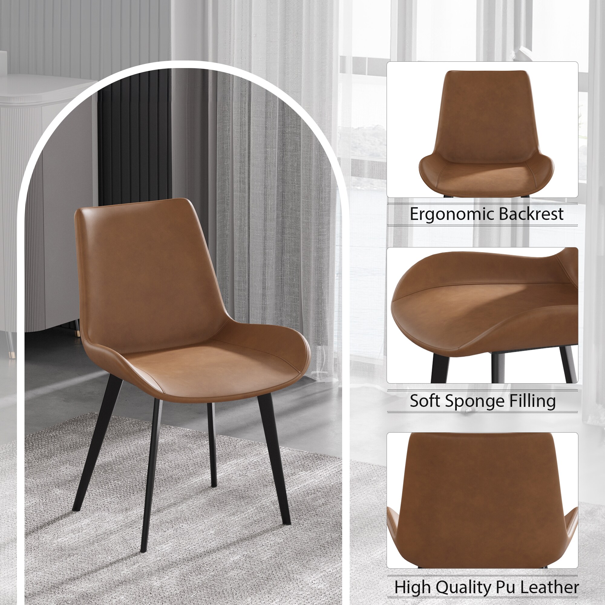 REIBII FXLS0604-512Z7 Dining-Chairs - View #5