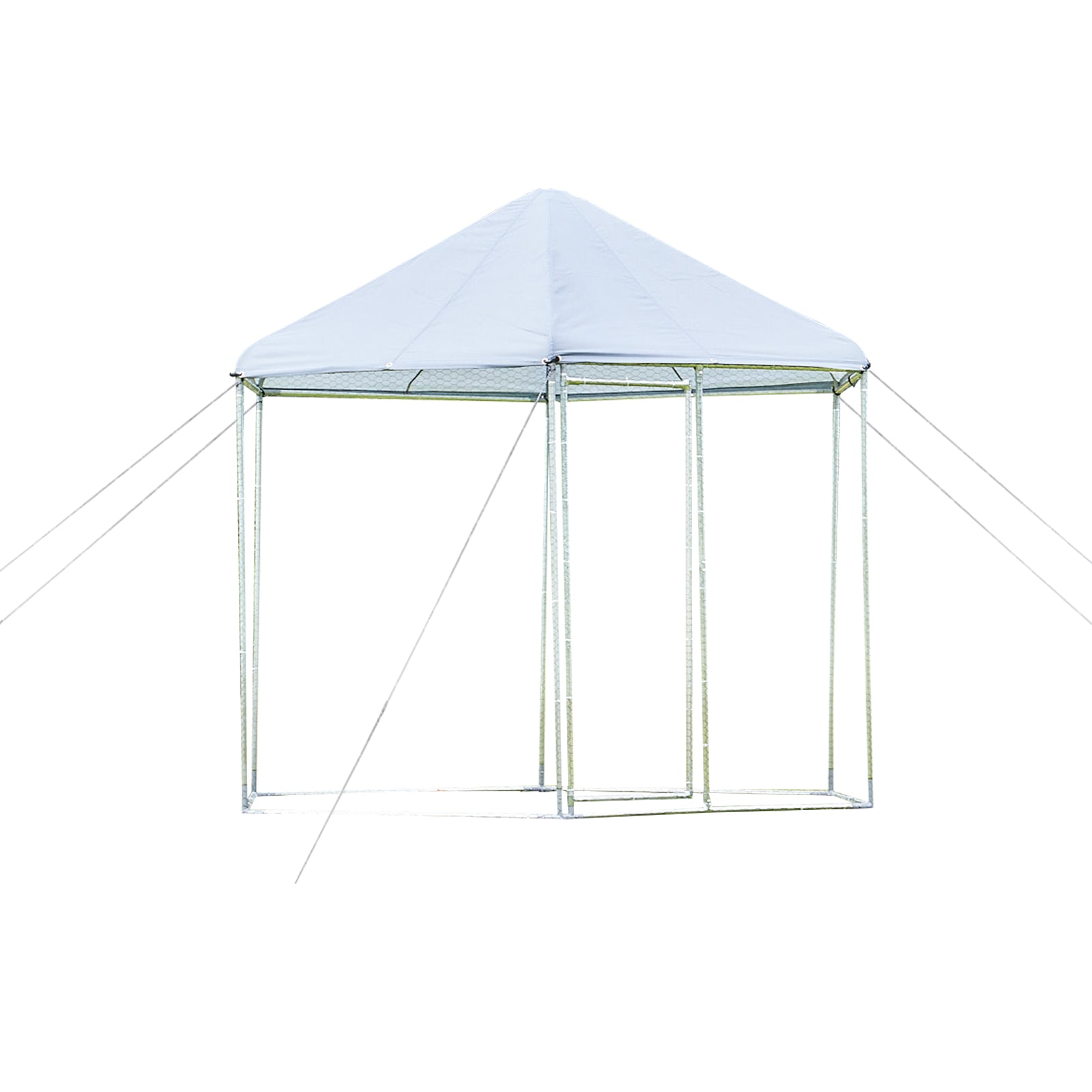 Maocao Hoom JL132850 Silver Metal Chicken coop