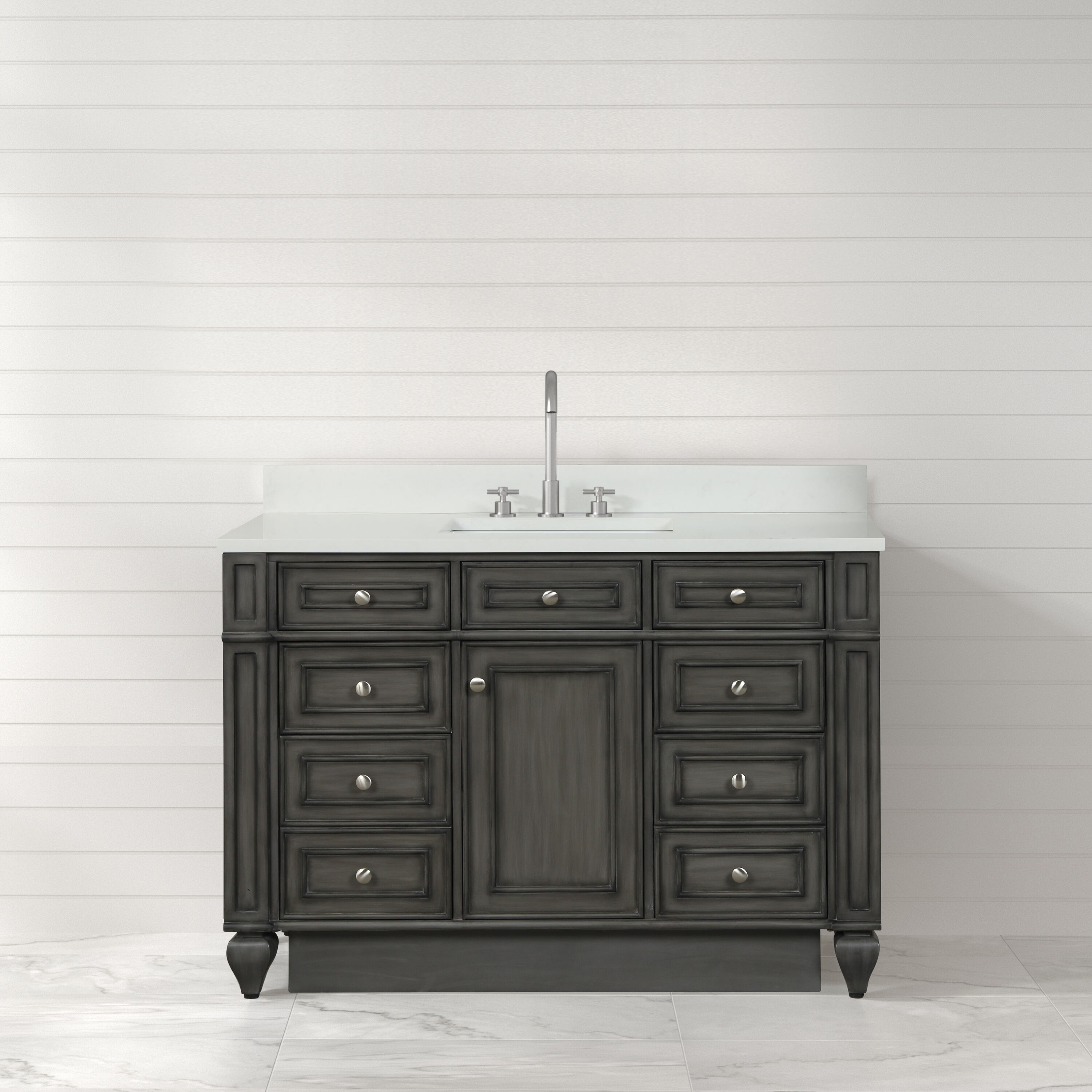 Design Element WN-48-GY Bath-Vanity-Combo - View #3