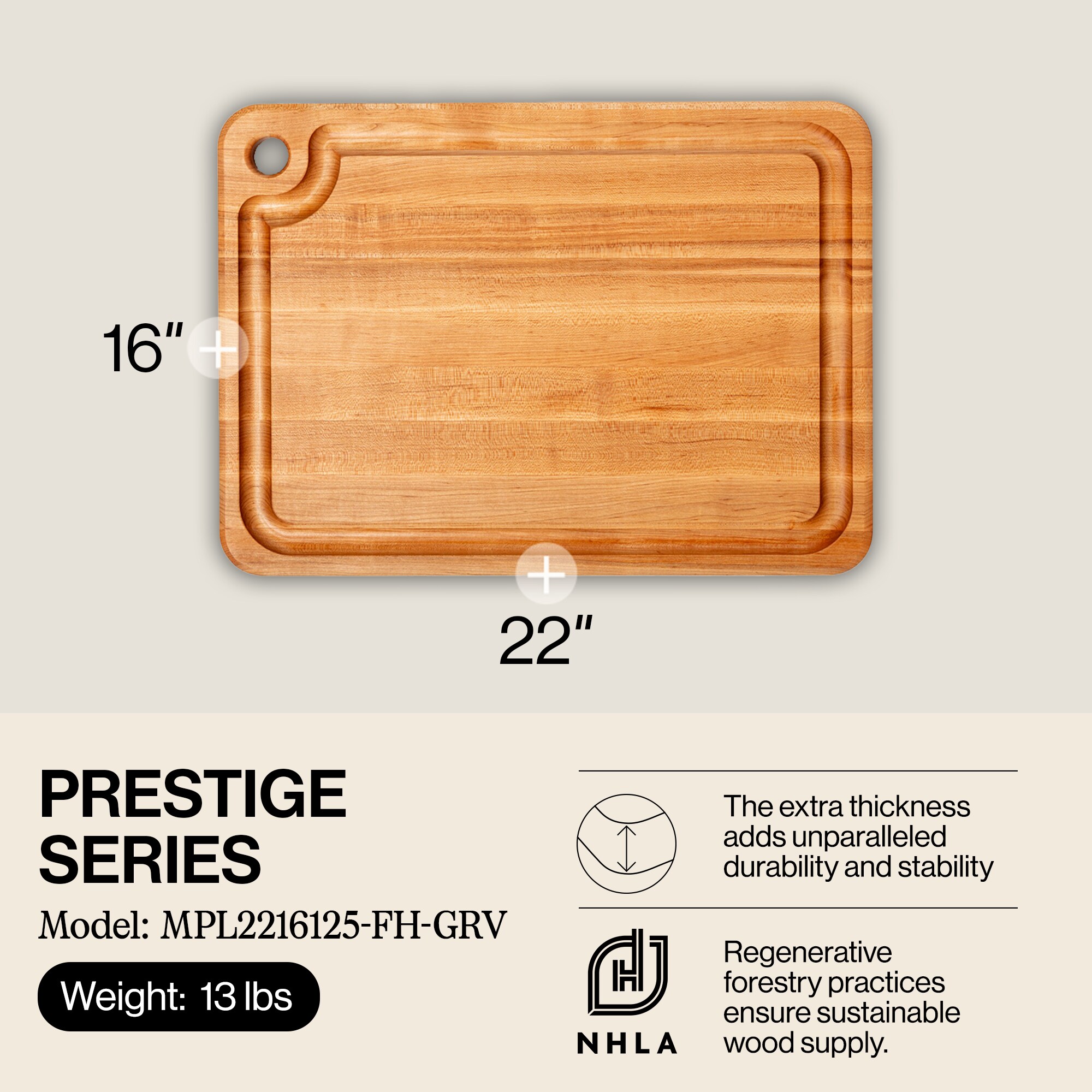 John Boos MPL2216125-FH-GRV Cutting-Boards - View #2