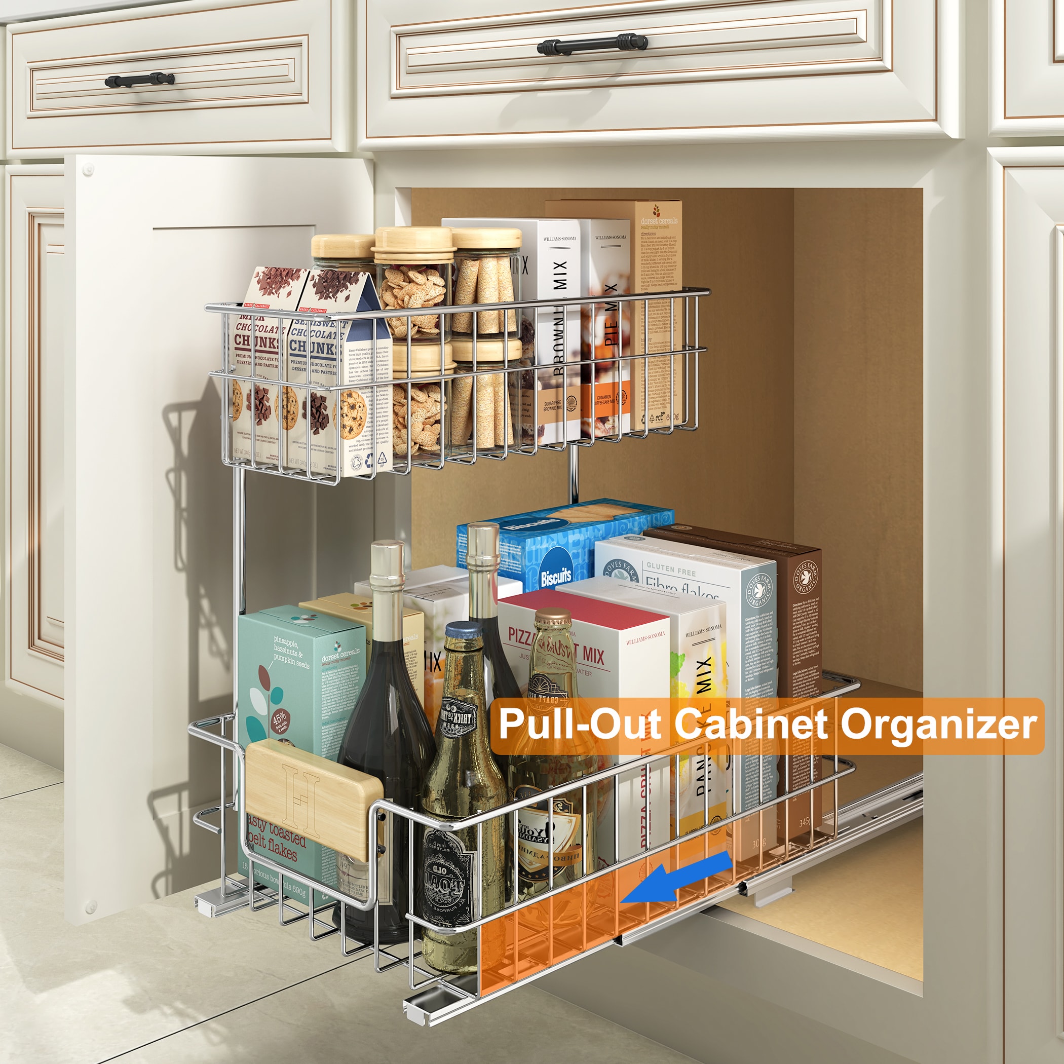 LOVMOR LL-A10A005055-LYJ Pull-Out-Cabinet-Baskets - View #3