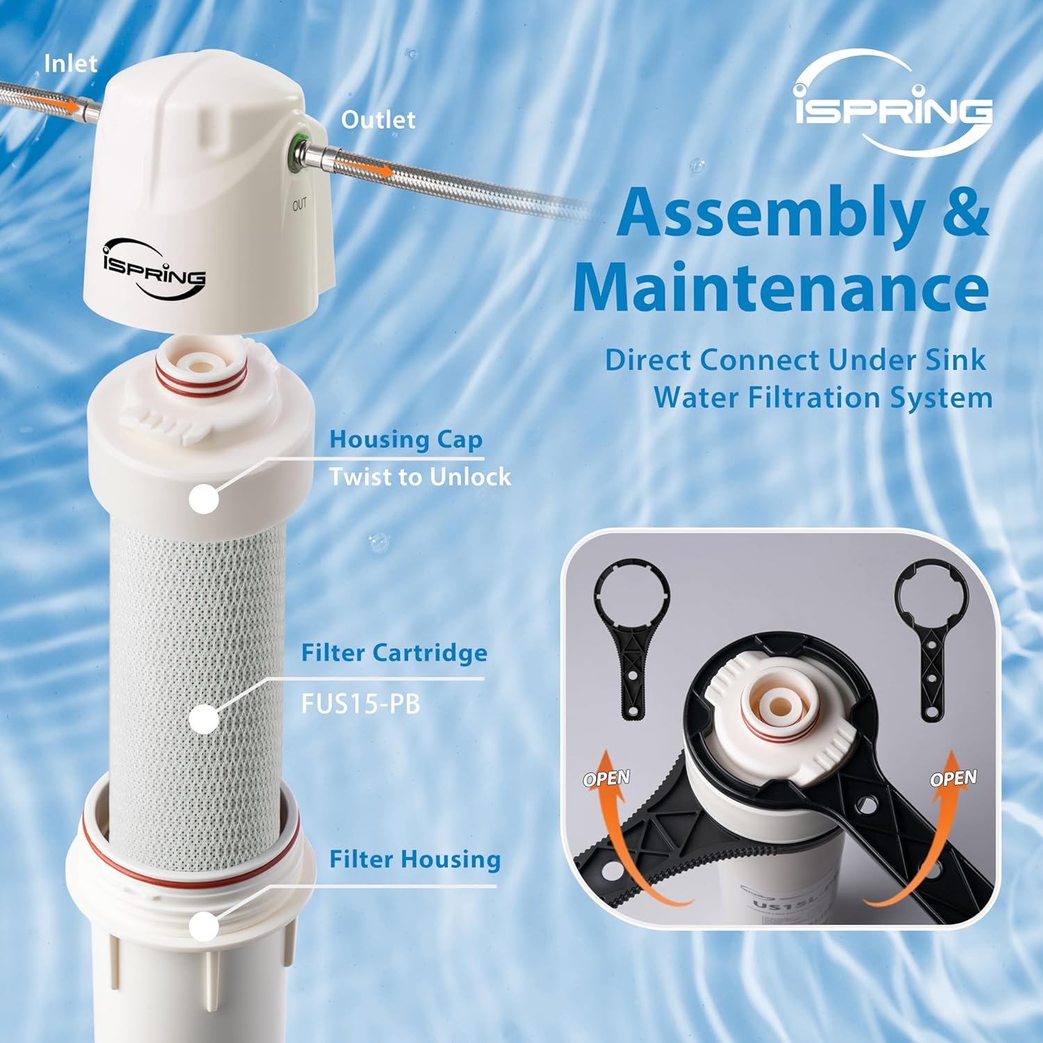 iSpring FUS15-PB Replacement-Water-Filters-Cartridges - View #3