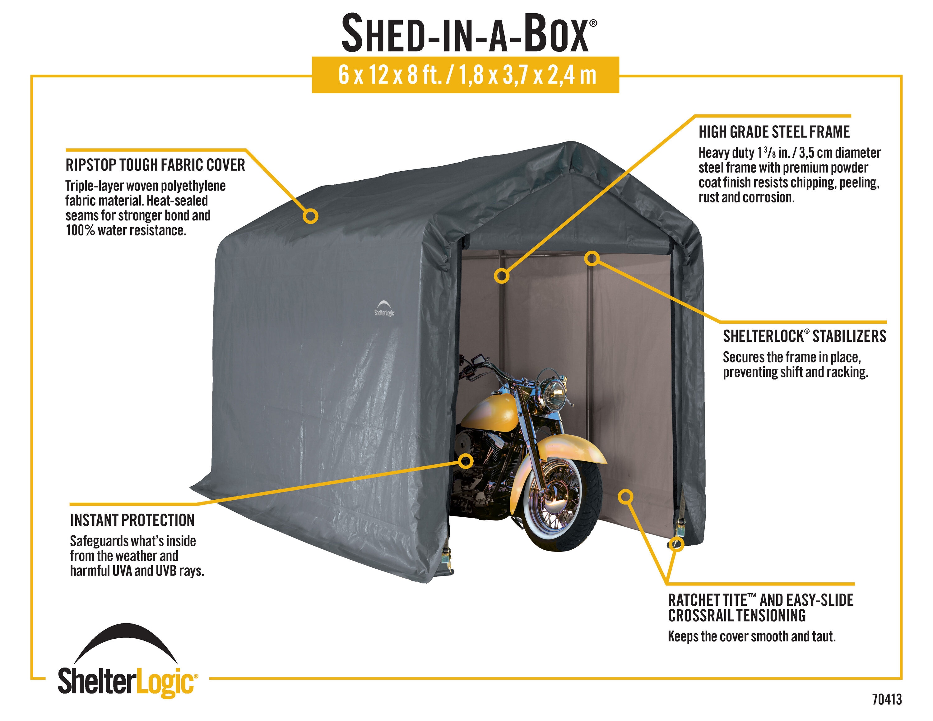 Shelter Logic SHED-IN-A-BOX? X X FT. - 4