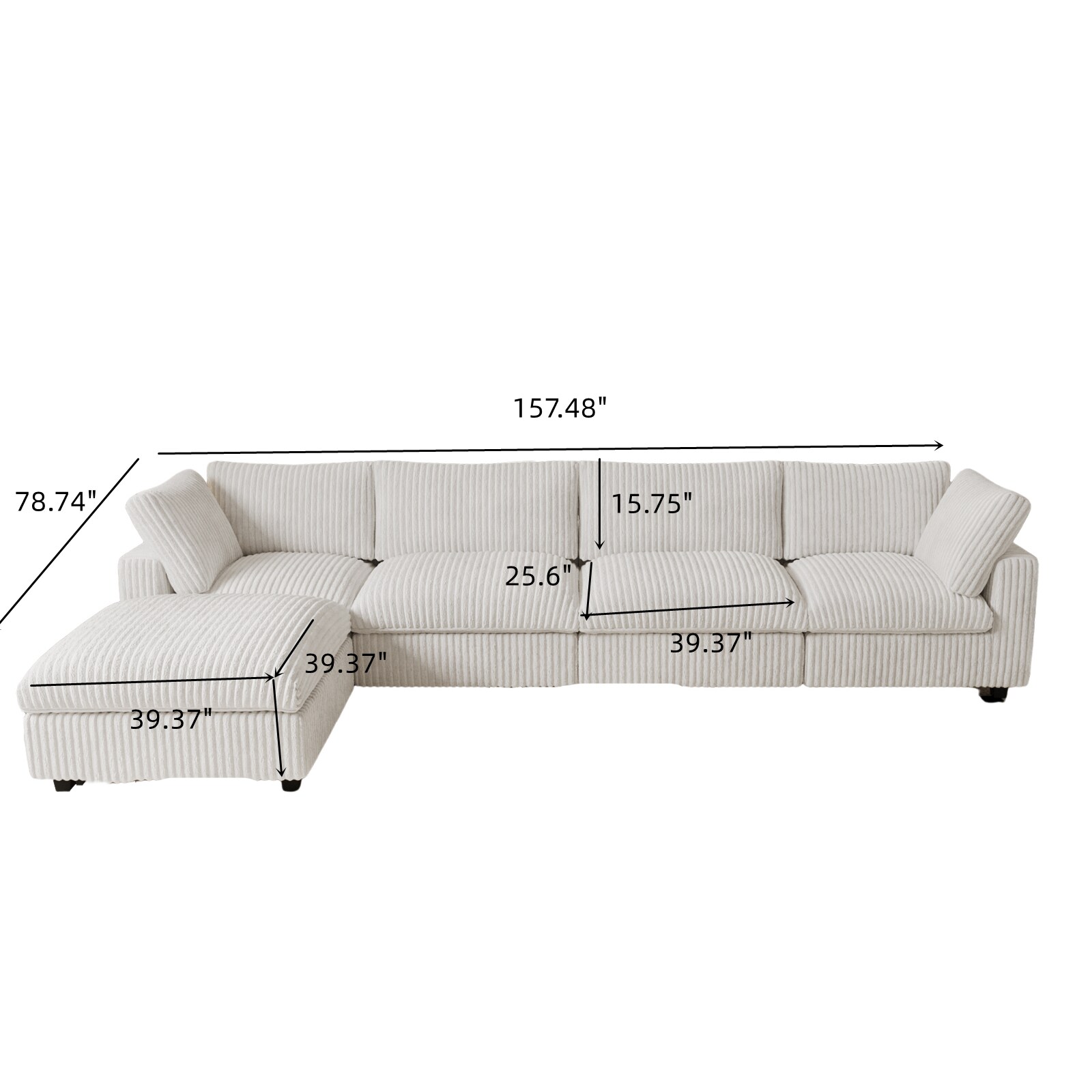 BuotiqHom DH-SF4+1-141BE Sofas-Loveseats - View #2