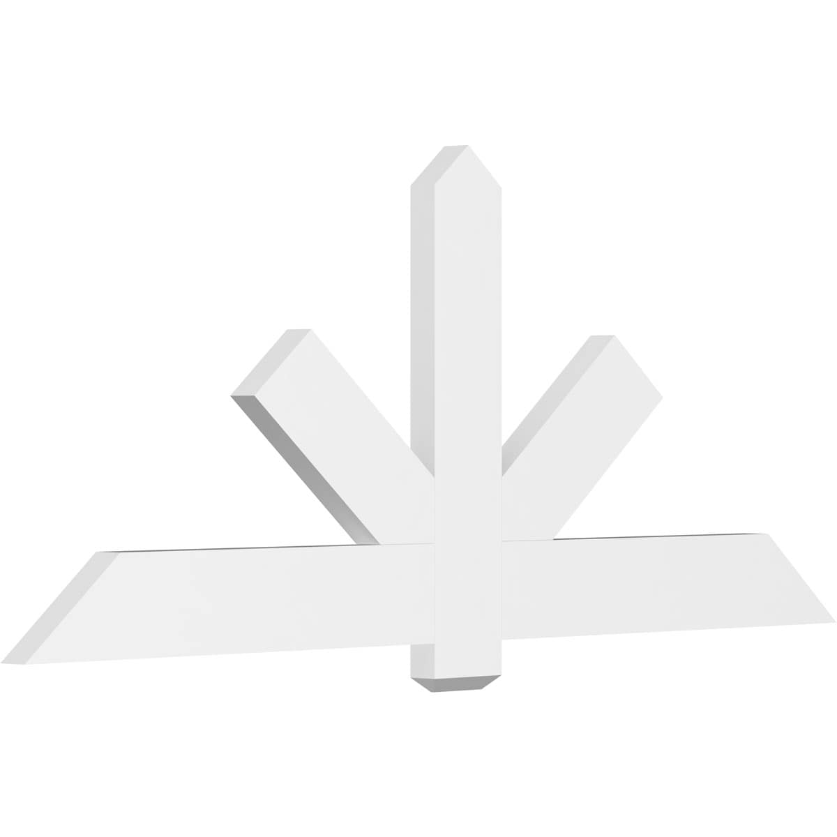 Ekena Millwork GBP072X30X0206KEN00 Kennewick White PVC Gable bracket