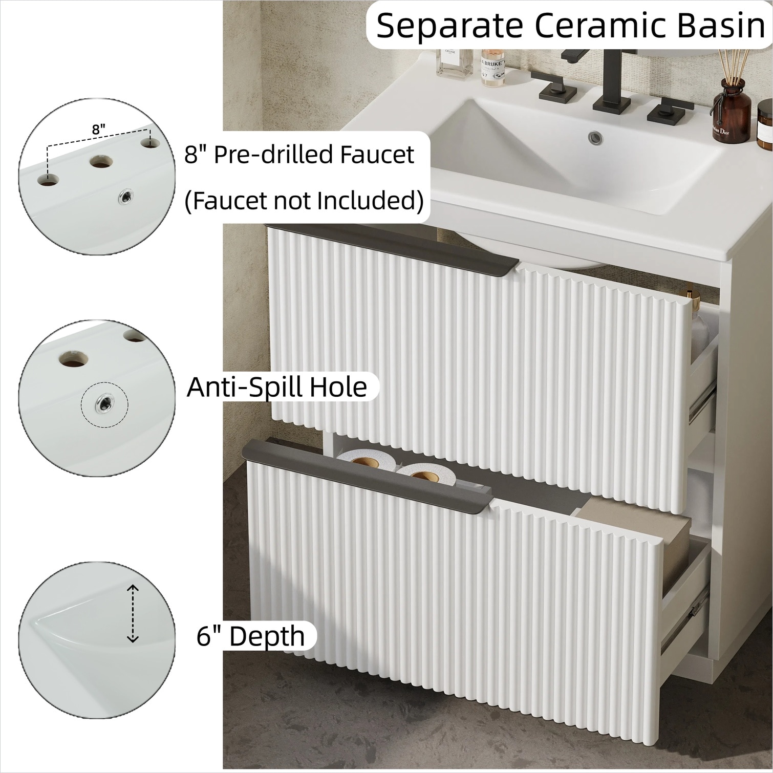 SunJet WH6A1B4D1DZM Bath-Vanity-Combo - View #6