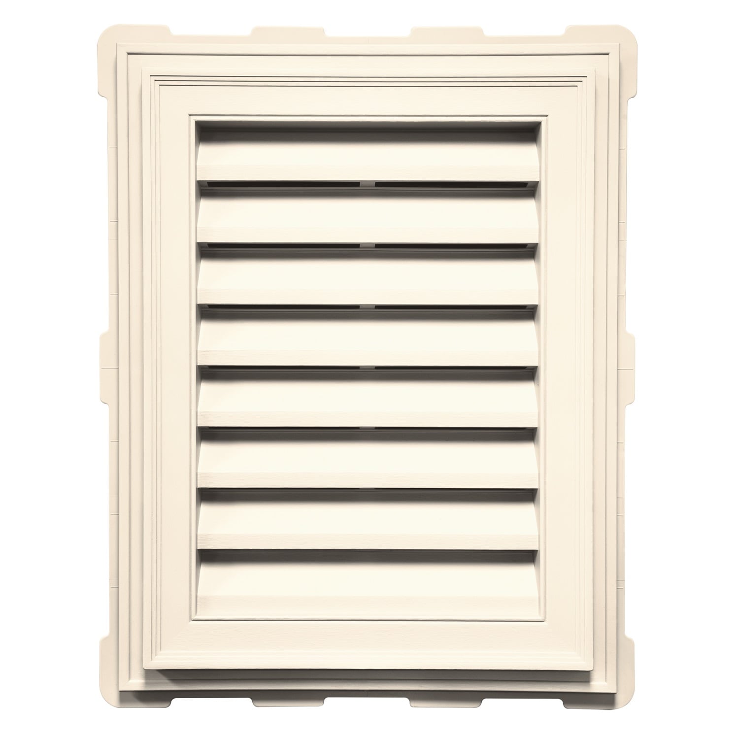 Builders Edge 120061824021 18-in x 24-in Sandstone Beige Rectangle Vinyl Gable Louver Vent