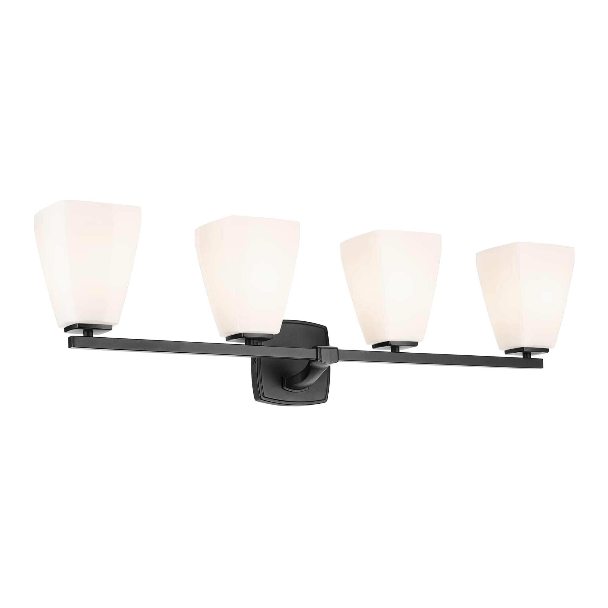 Kichler 55217BK Marant 33.25-in 4 -Light Black Modern/contemporary Vanity light