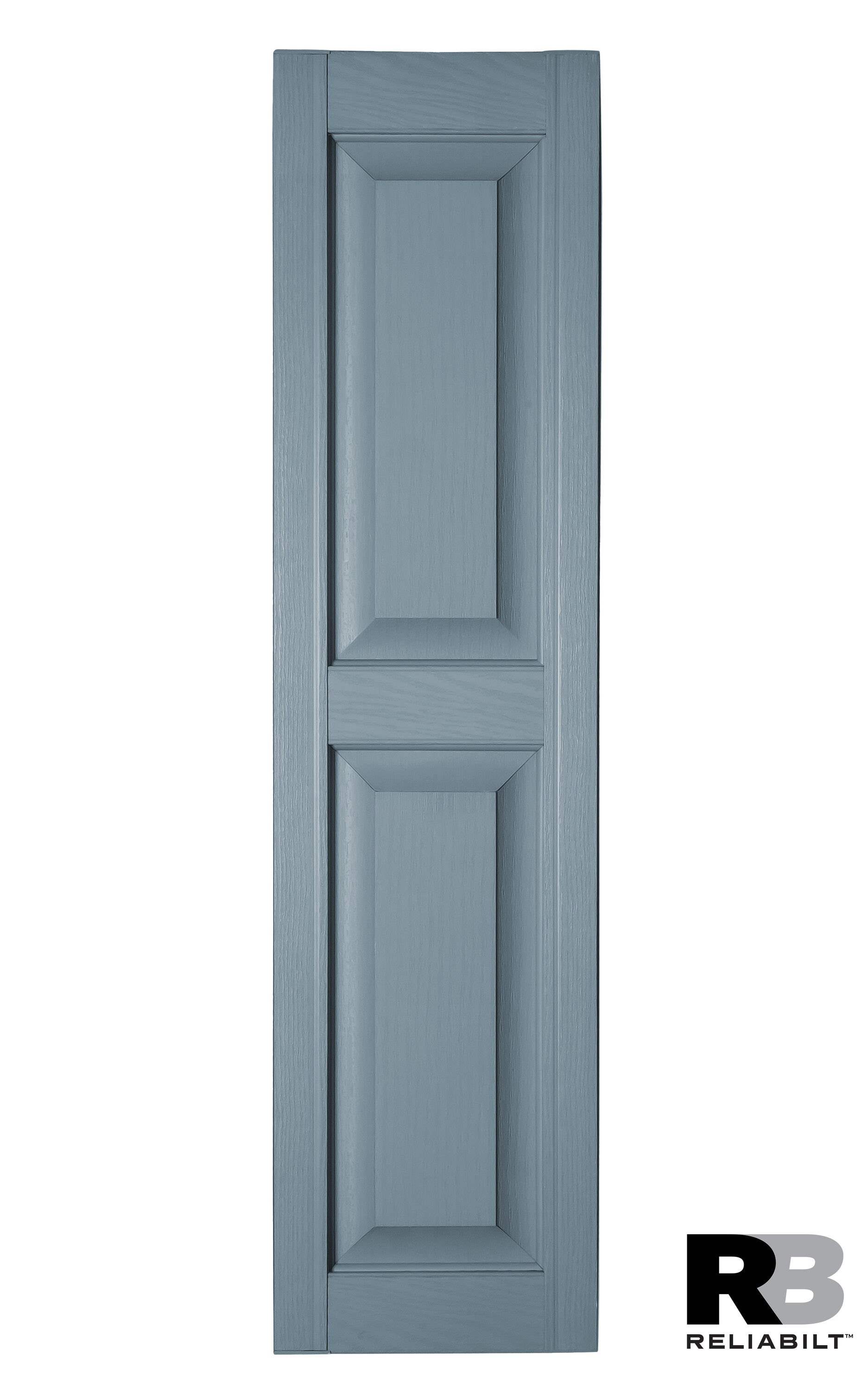 RELIABILT RP1255008 12-in W x 55-in H Colonial Blue Raised panel Polypropylene Exterior Shutters ( 2 -Pack )