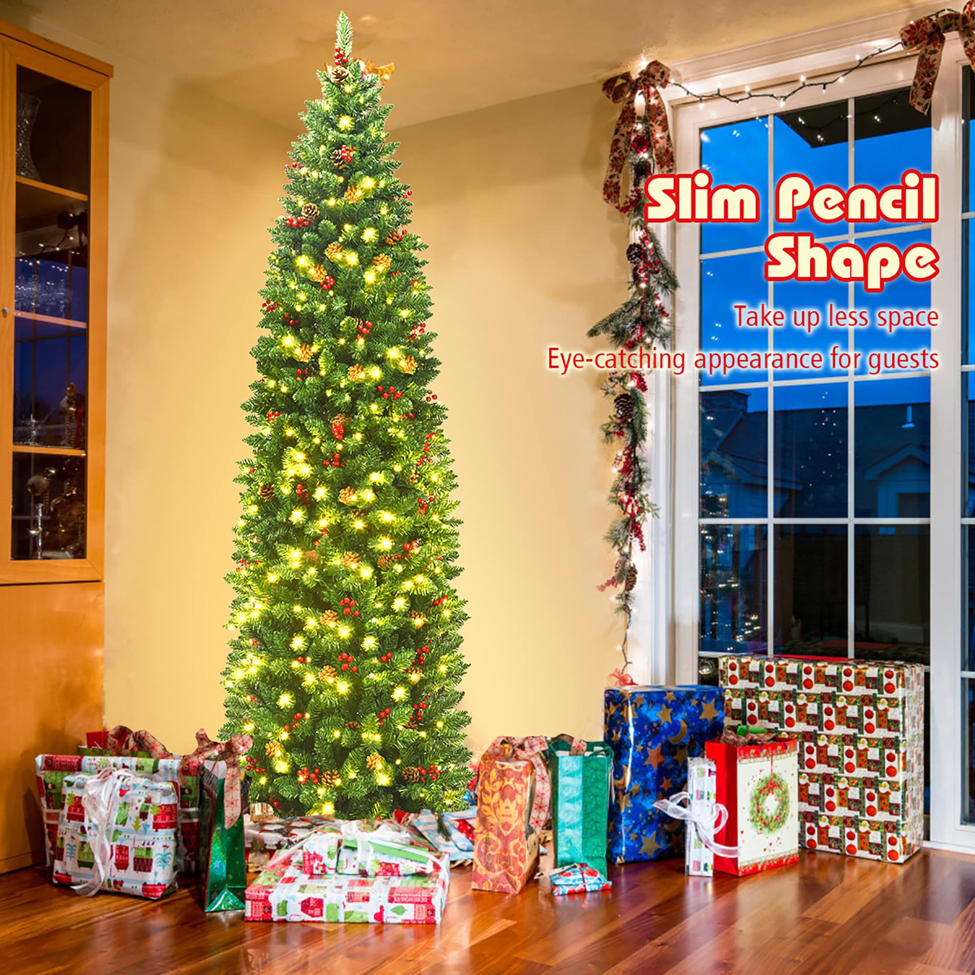 Costway CM22855US Artificial-Christmas-Trees - View #7