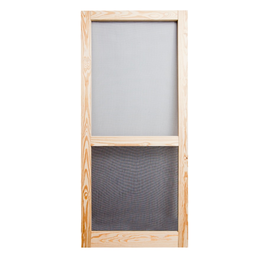 Screen Tight WKHLIB36 Liberty PT 32-in x 80-in Natural Wood Hinged Screen Door
