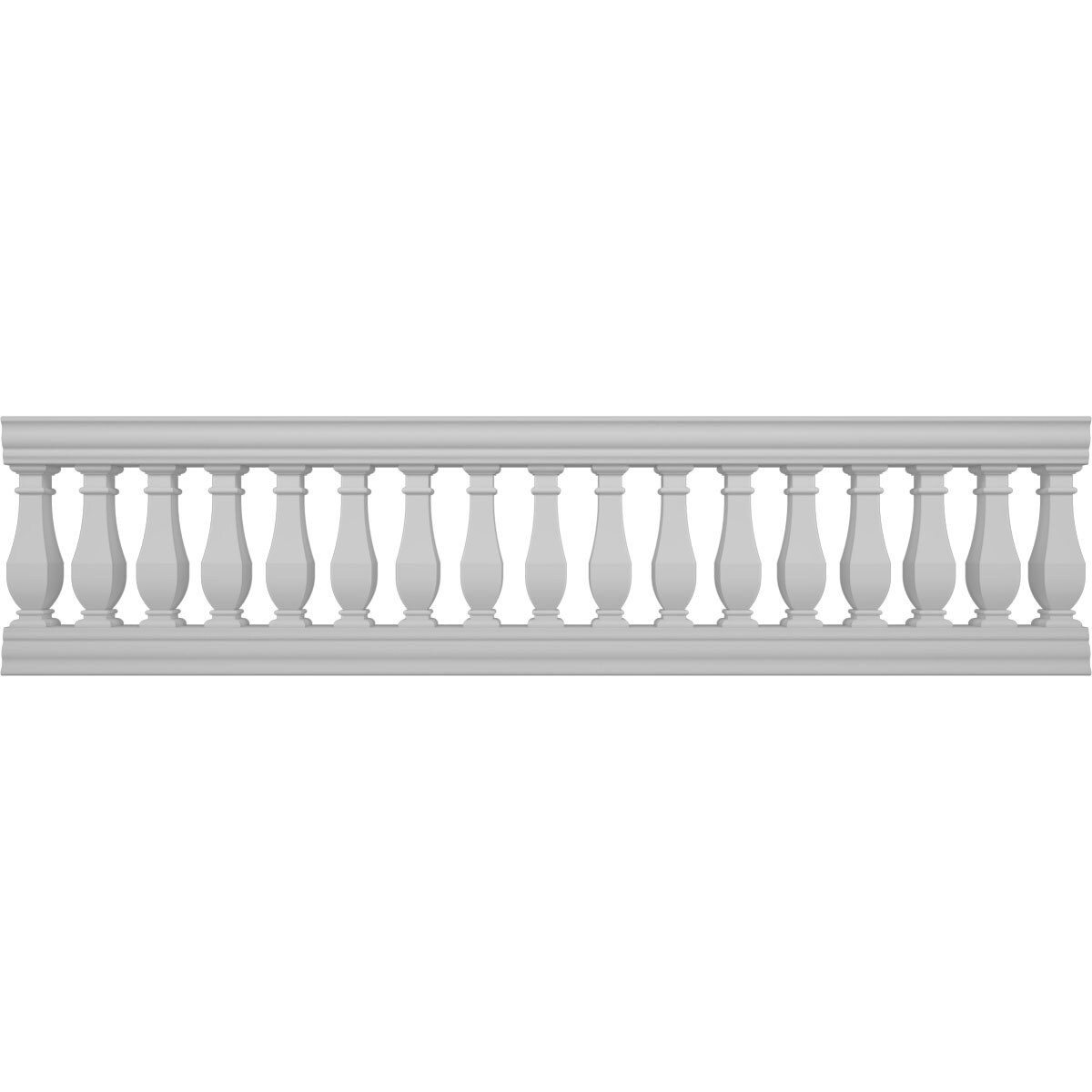 Ekena Millwork BALK32X120ACN FiberThane 10-Feet x 32-Inches Arcadian Fiberglass Deck Rail Kit