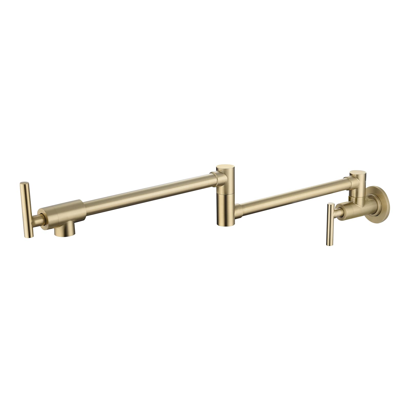 Cobbe LSKFZ0301G Gold Single Handle Deck-mount Kitchen Faucet ( Deck Plate Included )