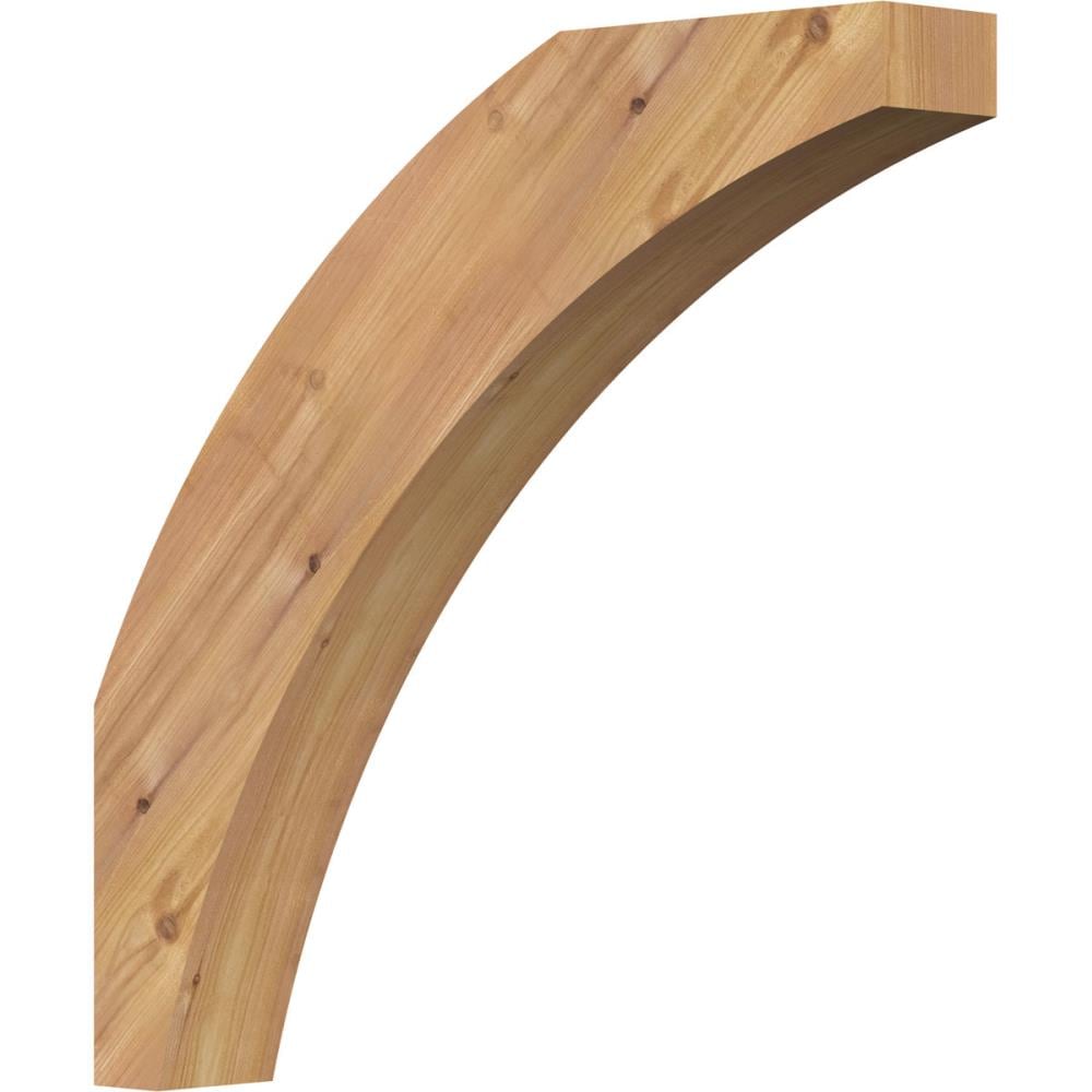 Ekena Millwork BRC04X22X22THR00SWR 3-1/2-in x 22-in x 22-in Western Red Cedar Unfinished Wood Thorton Smooth Knee Brace