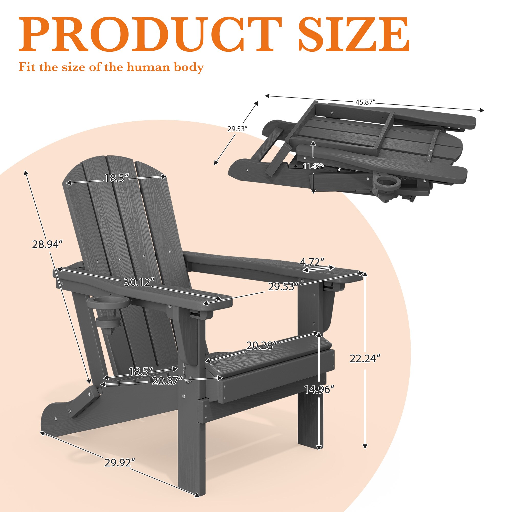 JEAREY LS-CGTJ-GY Patio-Chairs - View #4