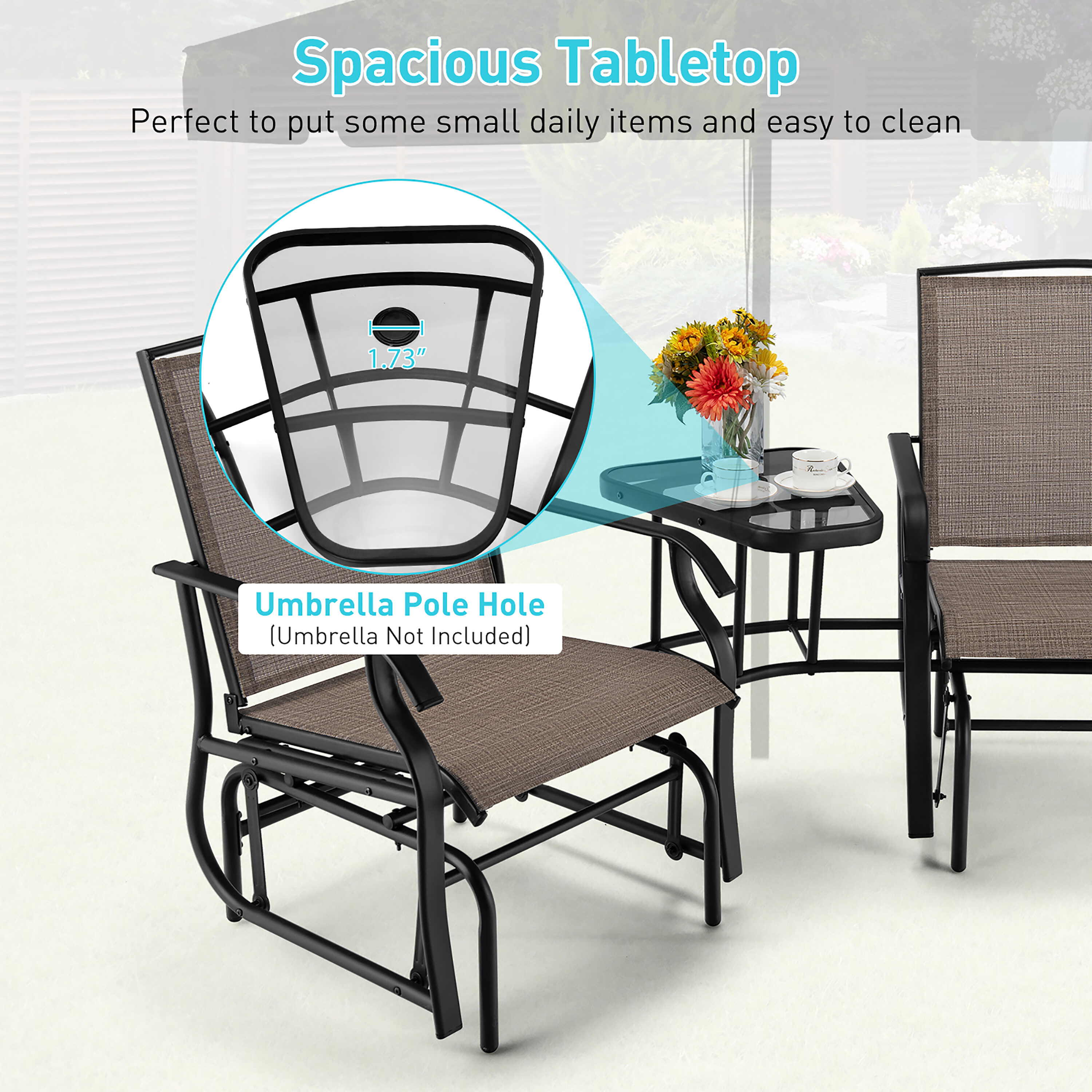 Costway NP10188BN Patio-Conversation-Sets - View #4
