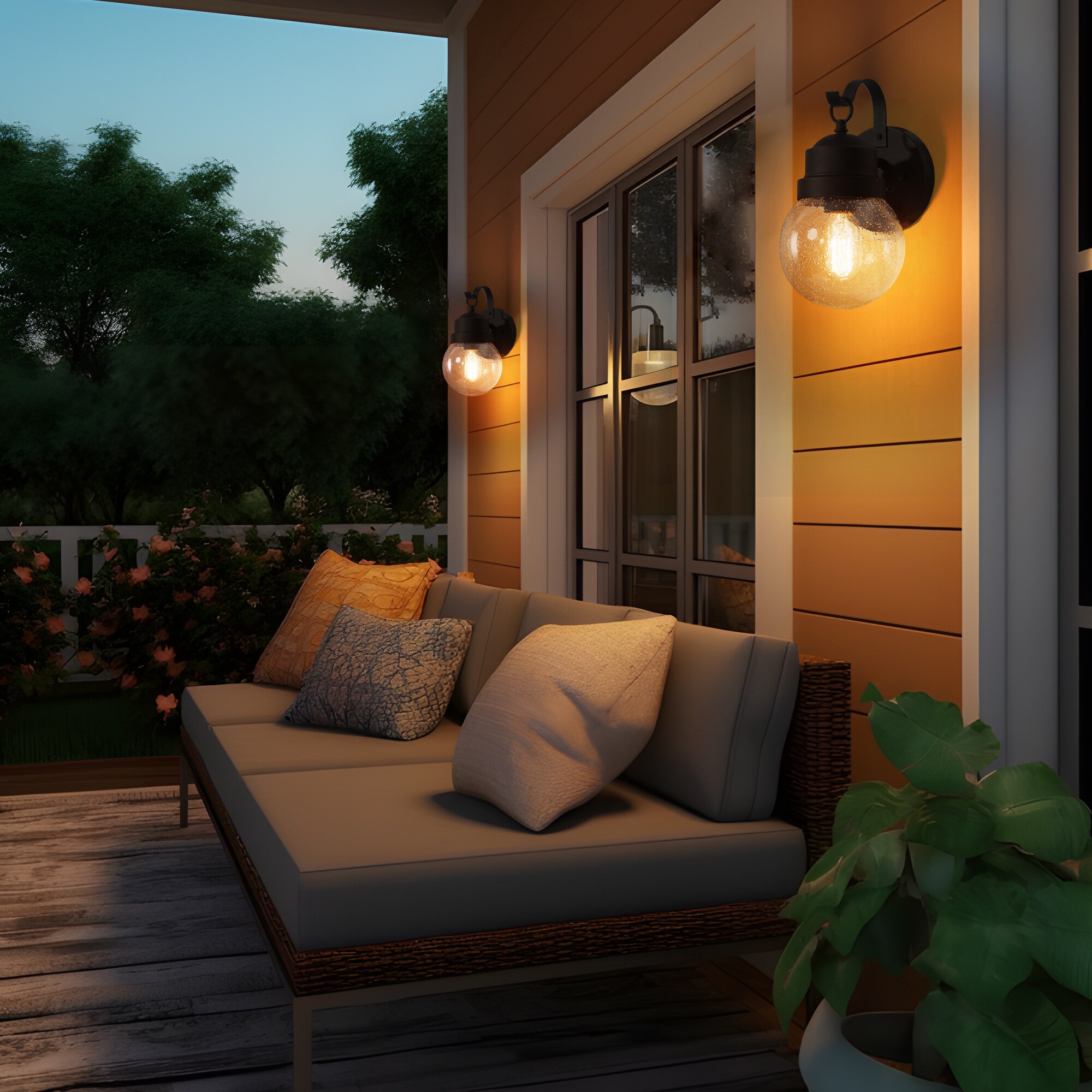 LNC E3Q2MILWS107BH7 Outdoor-Wall-Lighting - View #5