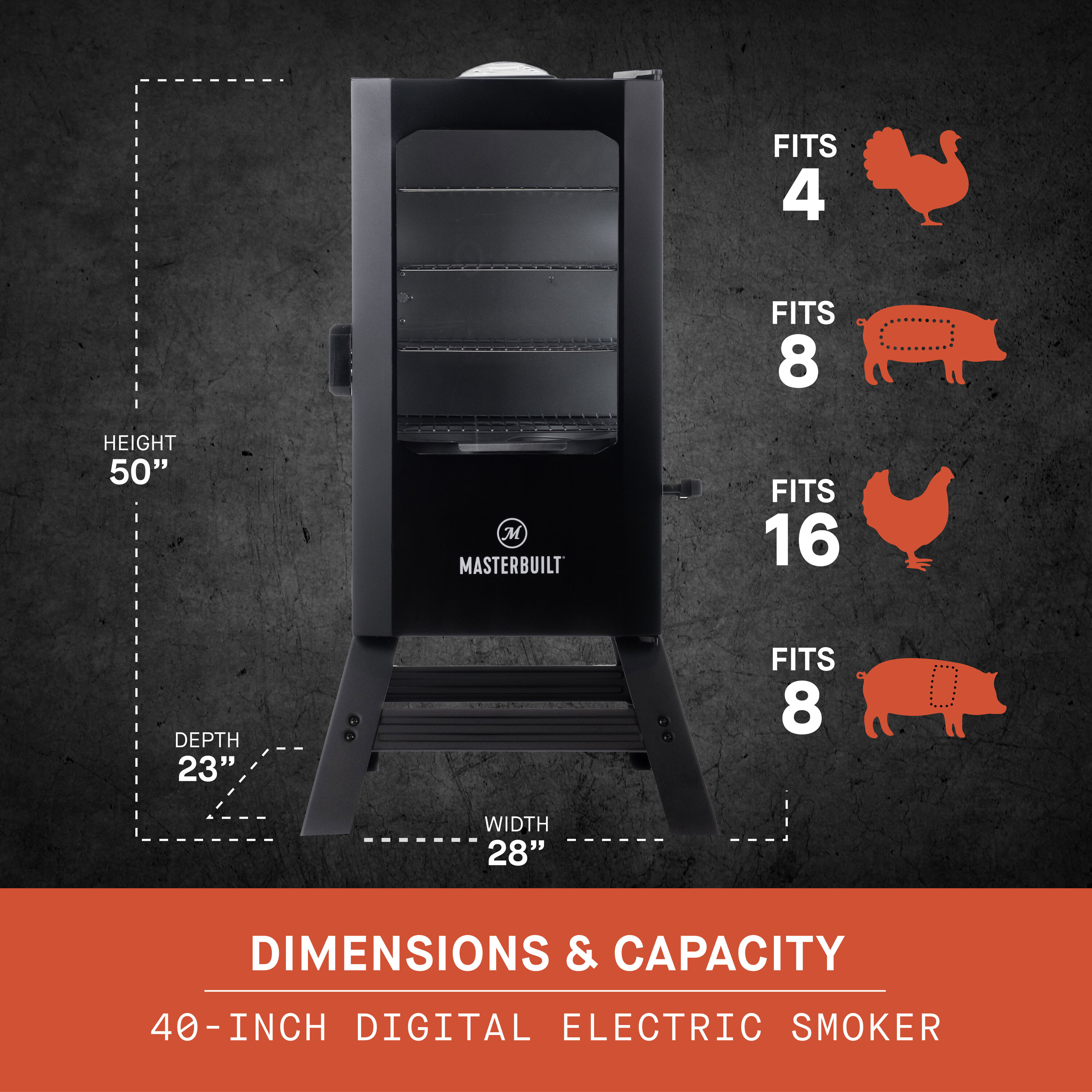 Masterbuilt 20101213 Electric Digital Smoker Stand 40-inch for sale online