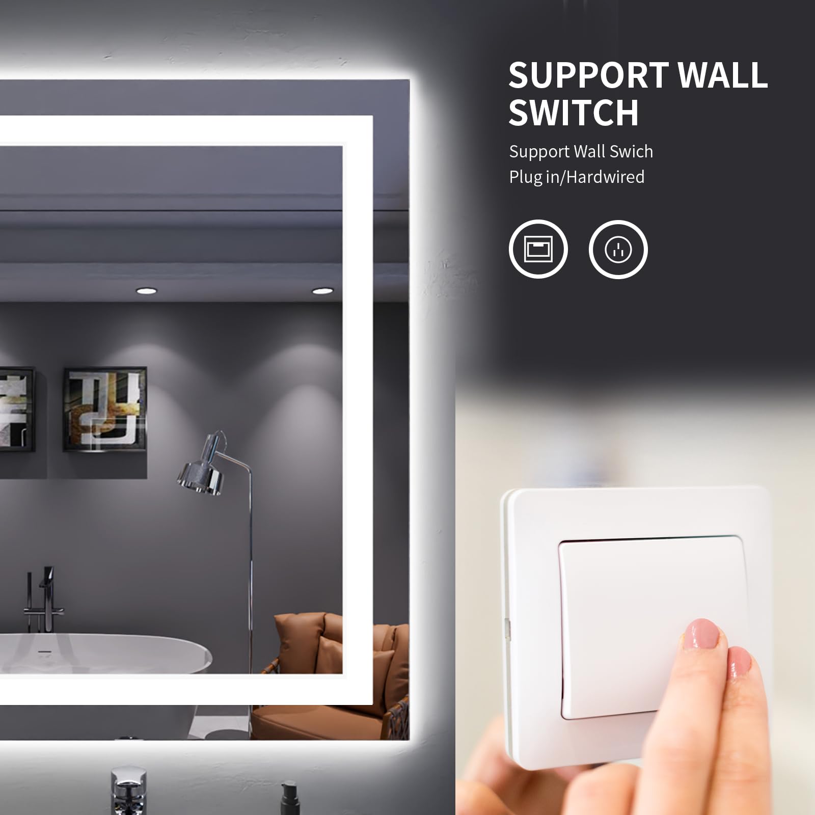 LAIFUCAM LLA0709A068 Framed-Bath-Mirrors - View #7
