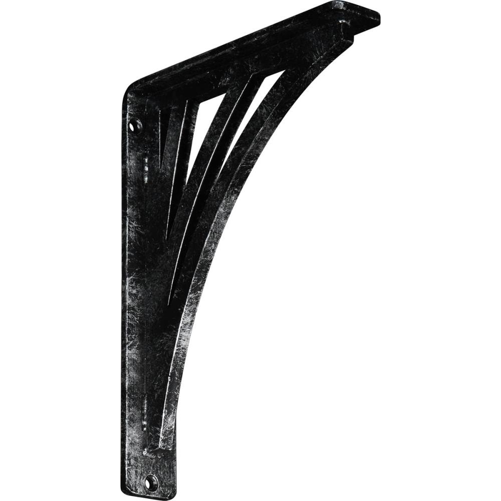 Ekena Millwork BKTM01X07X10SNEASV Nevio 7.5-in x 1.5-in x 10-in Gray Wrought iron Mounting bracket