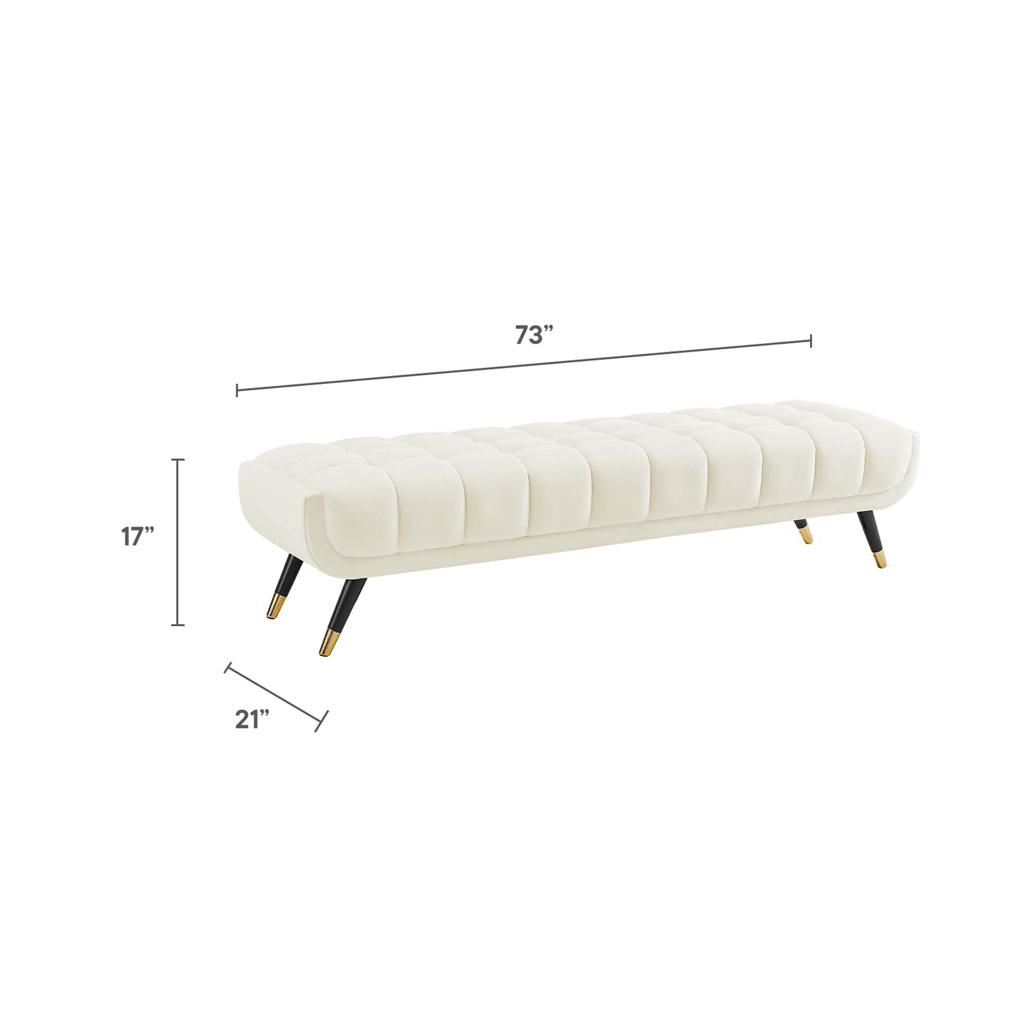Modway EEI-3061-IVO bench - View #3