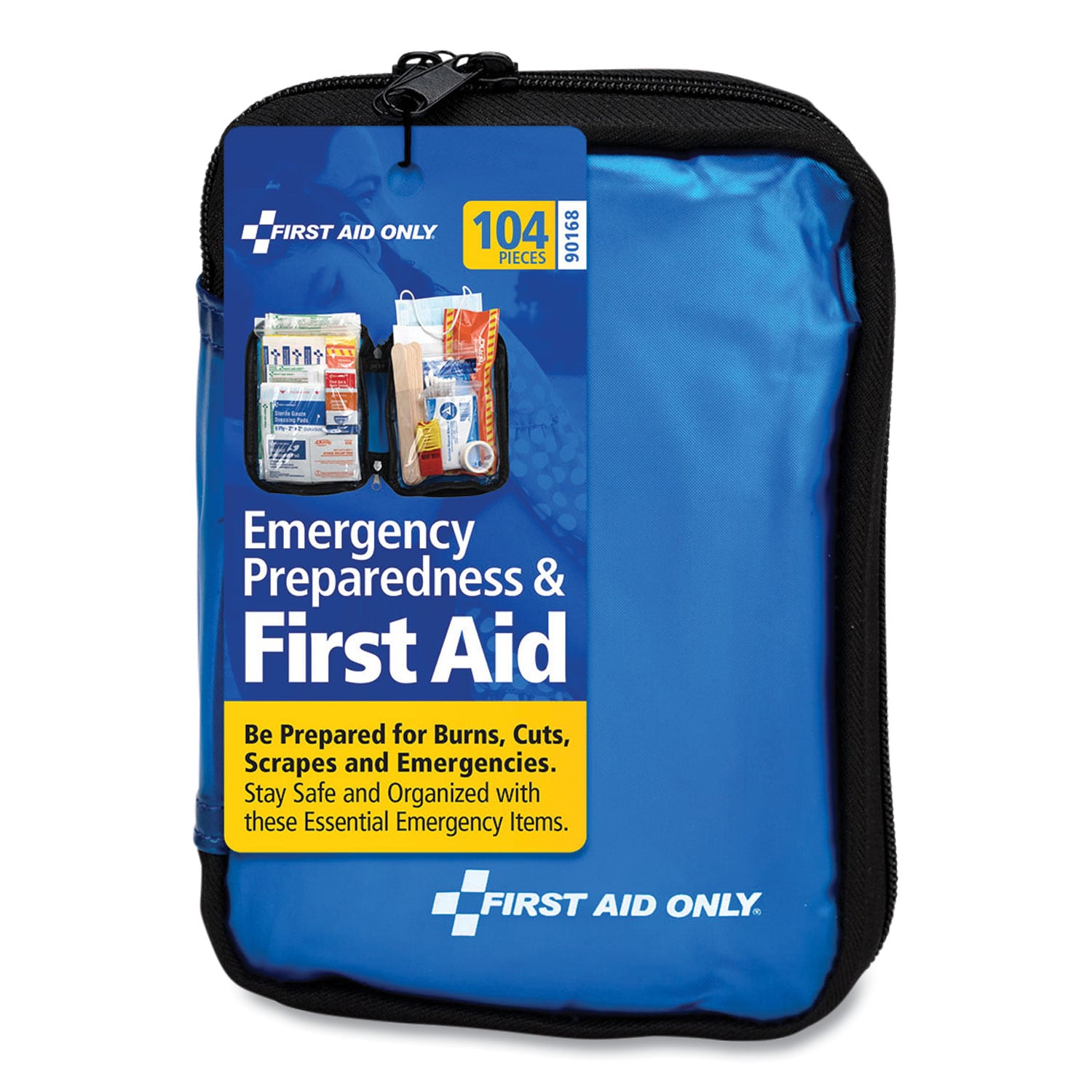 First Aid Only Soft-Sided First Aid and Emergency Kit 104 Pieces Soft Fabric Case