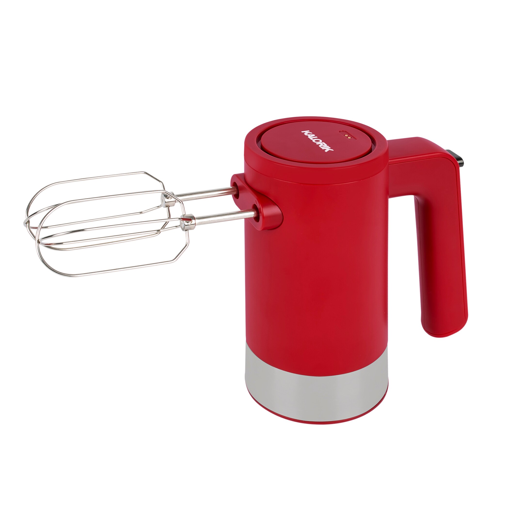 Kalorik Cordless Rechargeable Hand Mixer, Red - 5 Speeds, Wire Whisk &  Dough Hook Included - Perfect for Baking & Cooking - cETLus Safety Listed  in the Hand Mixers department at