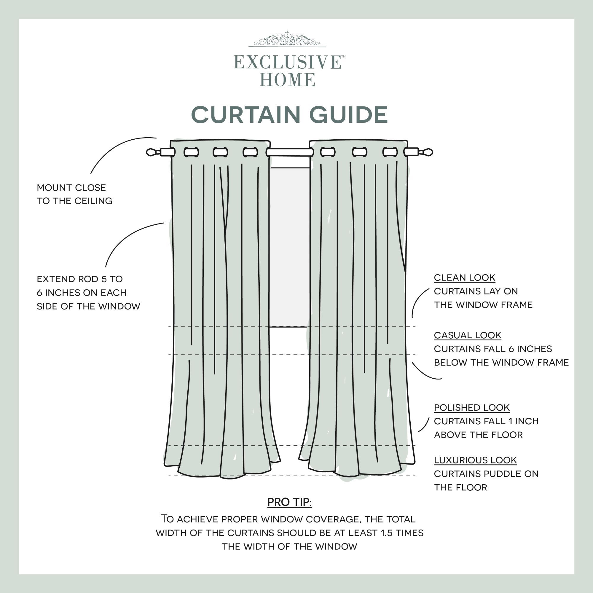 Exclusive Home EH7988-02 2-96G curtains - View #6