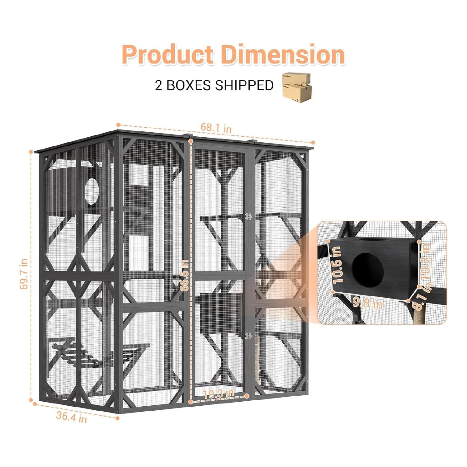 Qeetex GGL-PPS-334QBVL8 Pet-Crates-Carriers - View #3