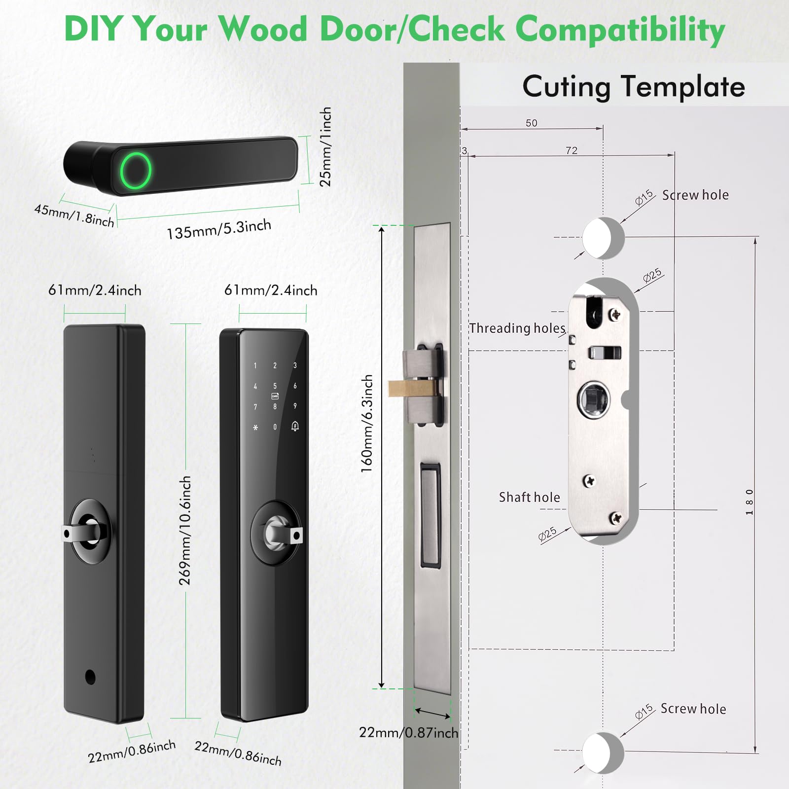Ahfiwaso LAH0711H025 Electronic-Door-Locks - View #6