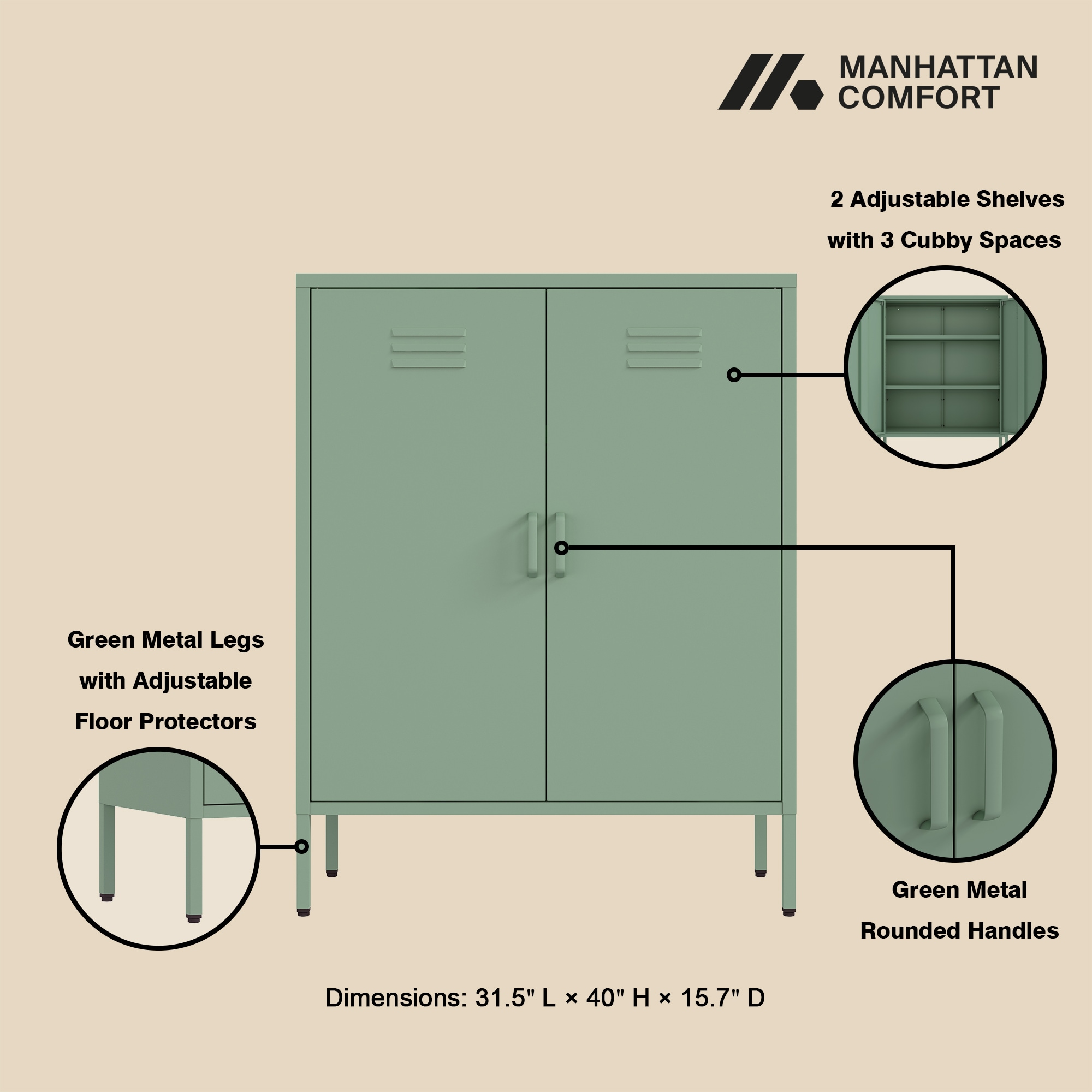 Manhattan Comfort 2-AF067-GR Storage-Cabinets - View #4