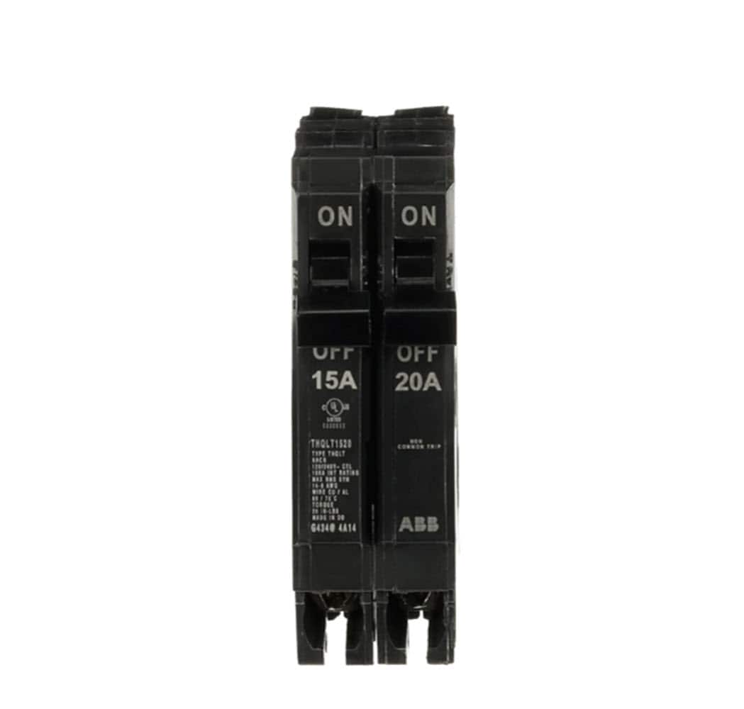 GE Q-Line THQL 15-amp/20-amp 2 -Pole Standard trip Circuit Breaker #THQLT1520A